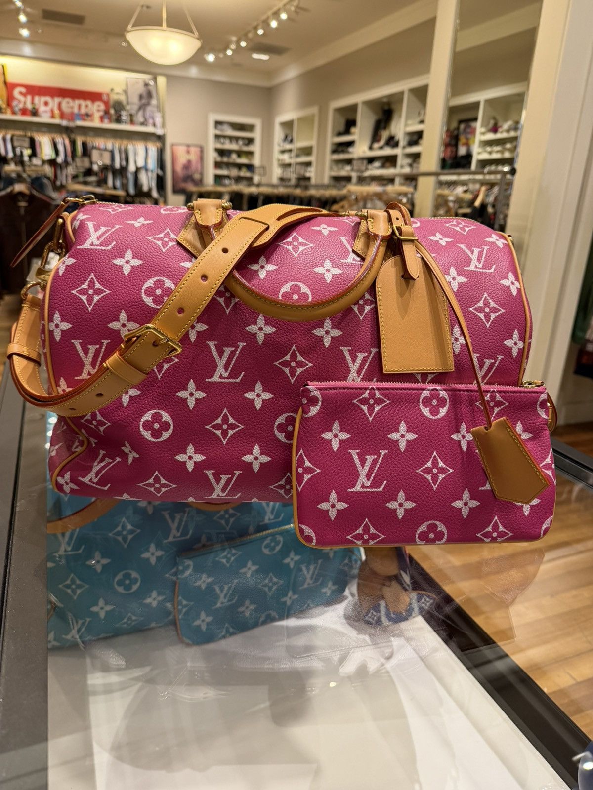 Louis Vuitton Louis Vuitton P9 Speedy 40 Bandouliere Pink Agate Size ONE SIZE - 1 Thumbnail