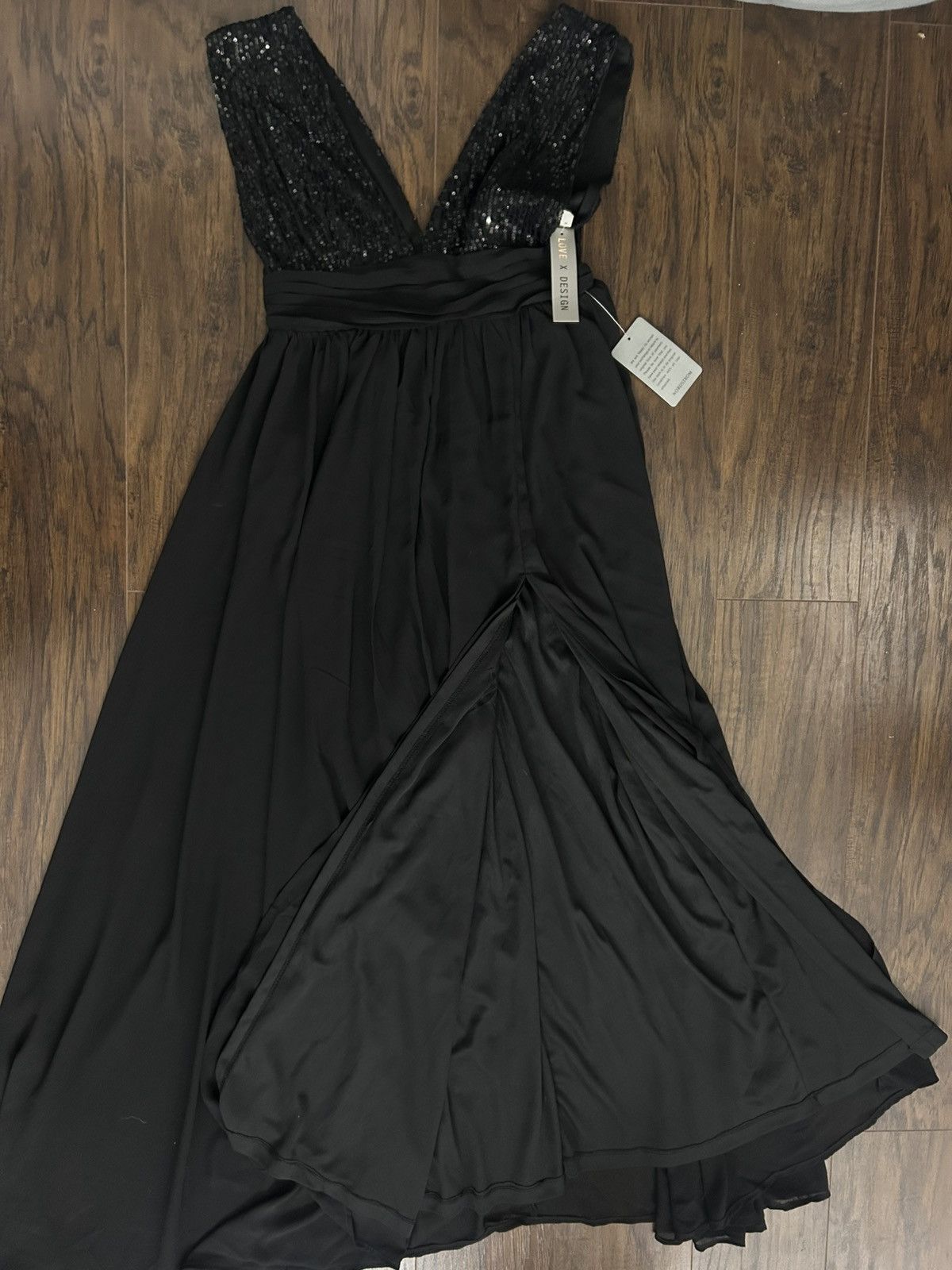 Other Elegant Black Sequin Dress Size M / US 6-8 / IT 42-44 - 2 Thumbnail
