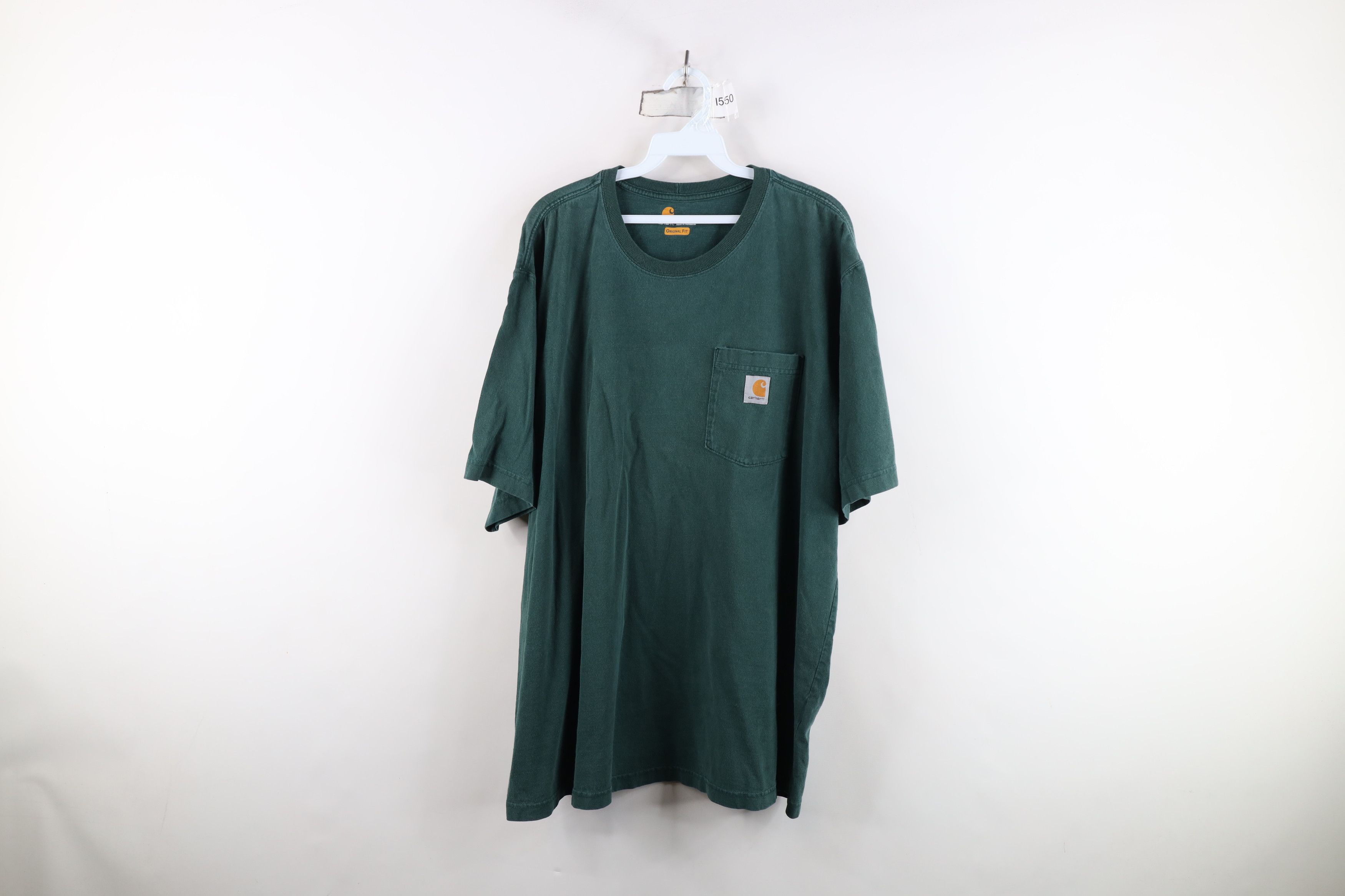 Carhartt Vintage Carhartt Spell Baggy Fit Pocket T-Shirt Green Cotton Size US XL / EU 56 / 4 - 1 Thumbnail