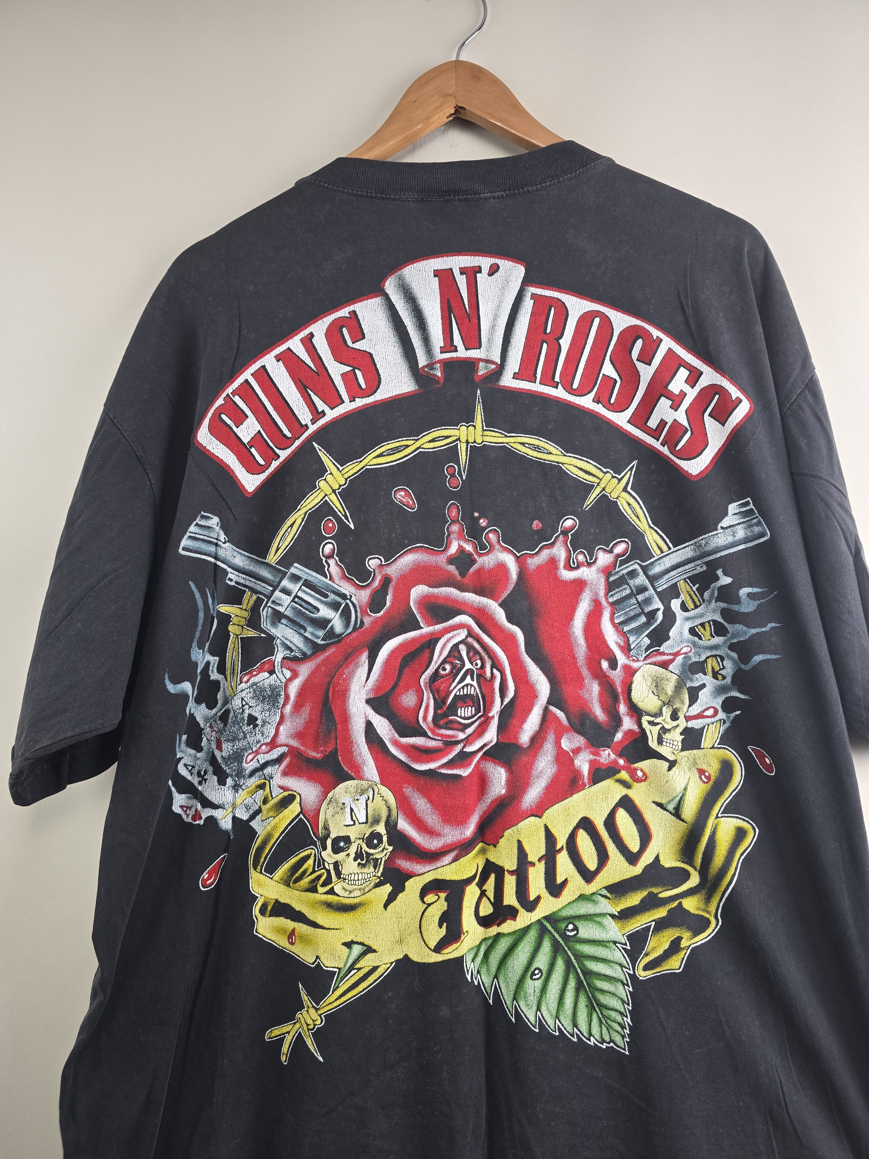 Band Tees × Guns N' Roses × Vintage 90s Guns N Roses Jocker Tattoo XL 25" 30" Size US XL / EU 56 / 4 - 5 Thumbnail