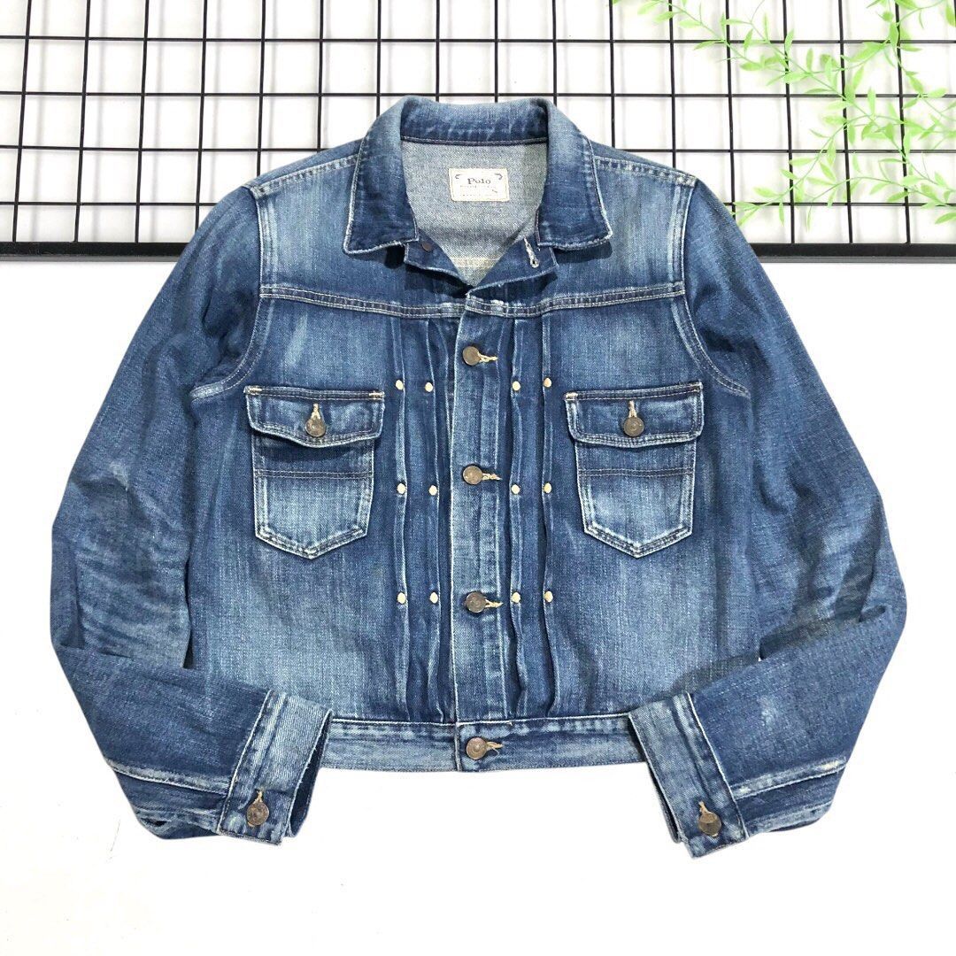 Polo Ralph Lauren Polo Rl denim Trucker distressed vintage Size US M / EU 48-50 / 2 - 1 Thumbnail