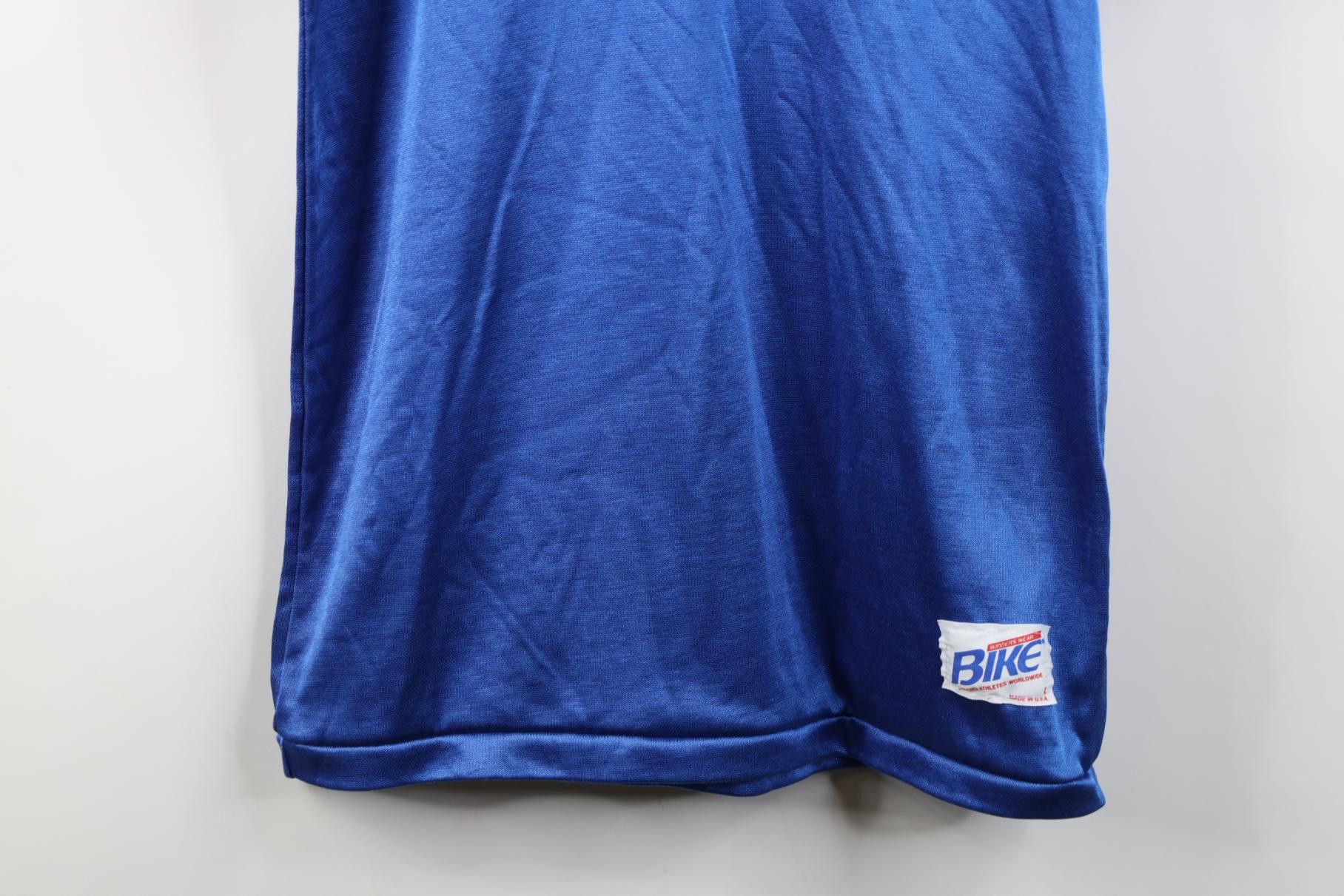 Vintage Vintage 80s 90s Silky Striped Ringer Henley T-Shirt Blue USA Size US L / EU 52-54 / 3 - 3 Thumbnail