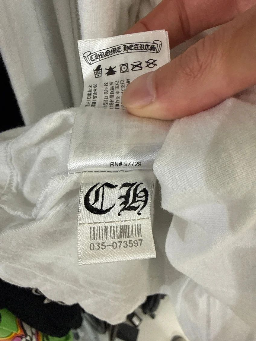 Chrome Hearts Chrome Hearts Neck Logo Letters Sleeve L/S T-Shirt White Size US M / EU 48-50 / 2 - 4 Thumbnail