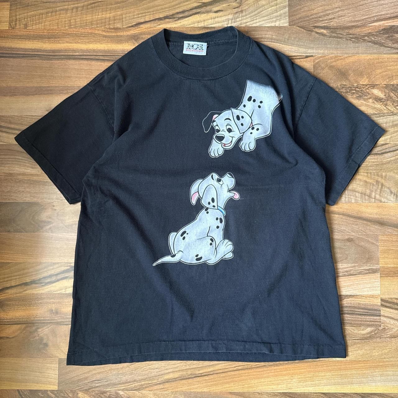 Disney Vtg 90s Disney 101 Dalmaitions Black Tee One Size Mens Large Size US L / EU 52-54 / 3 - 1 Thumbnail