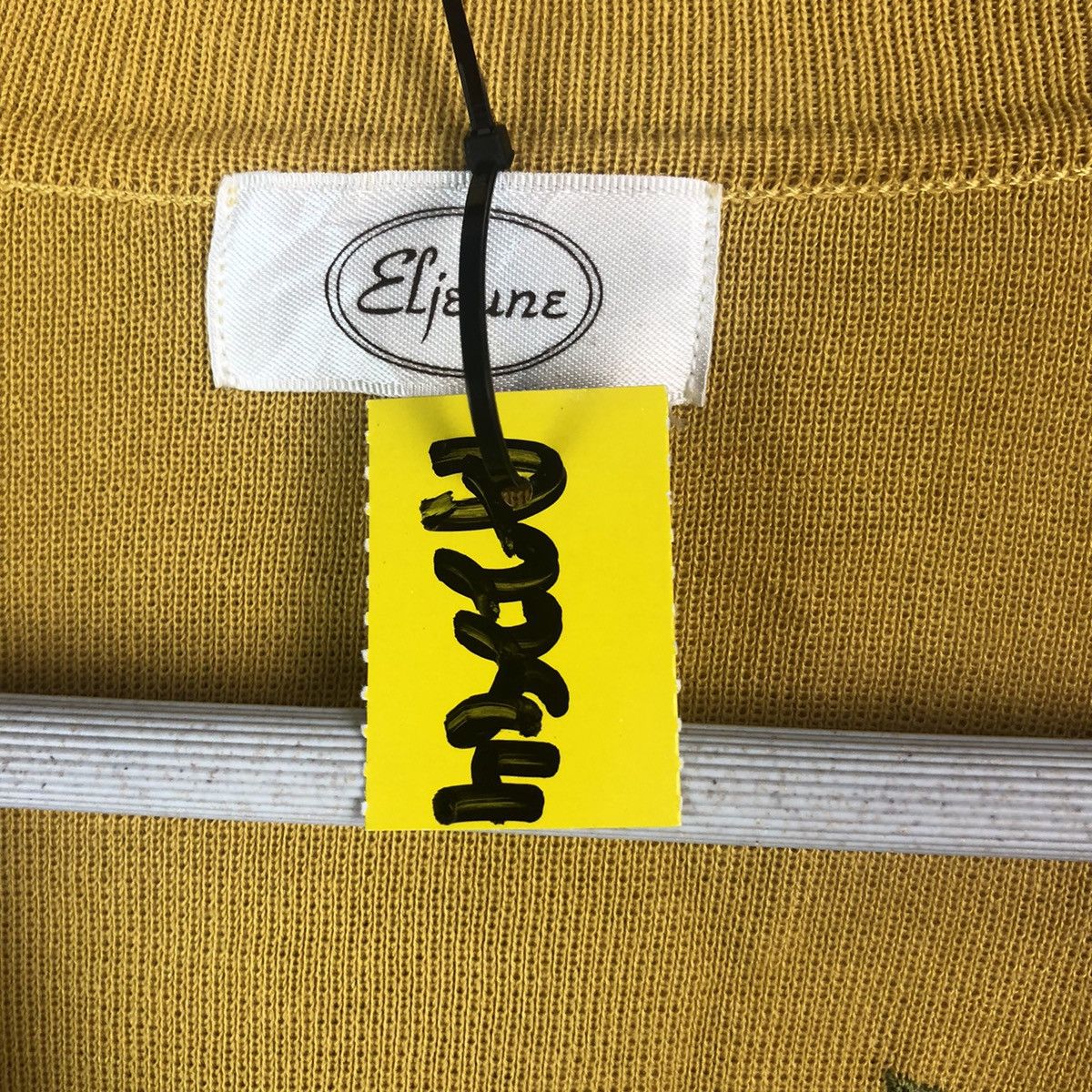 Japanese Brand × Vintage Eljuone elephant Yellow Cardigan Knitwear #A2284 Size M / US 6-8 / IT 42-44 - 10 Thumbnail