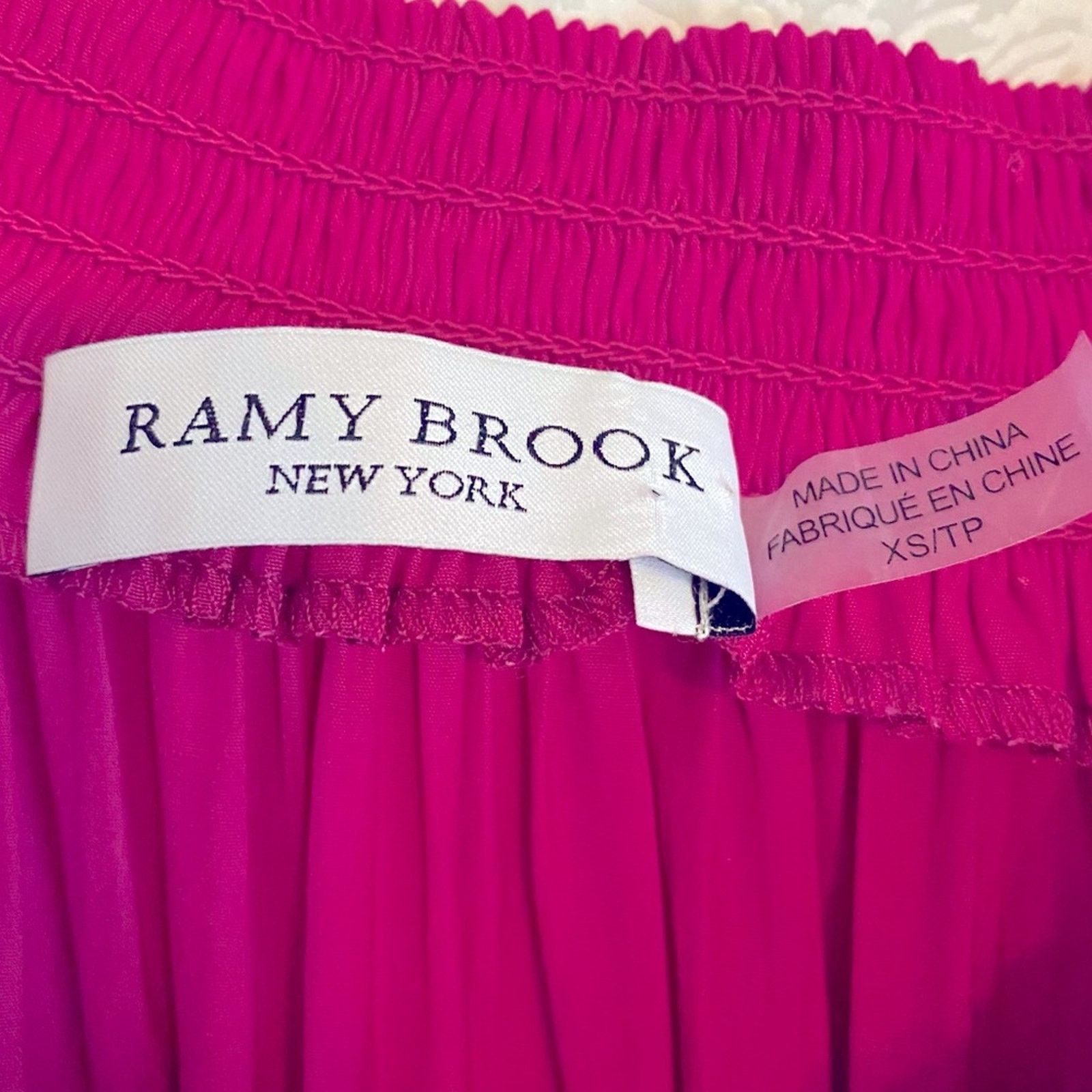 Ramy Brook Ramy Brook Jessica Solid Off-The-Shoulder Dress Hot Pink XS Size XS / US 0-2 / IT 36-38 - 7 Thumbnail