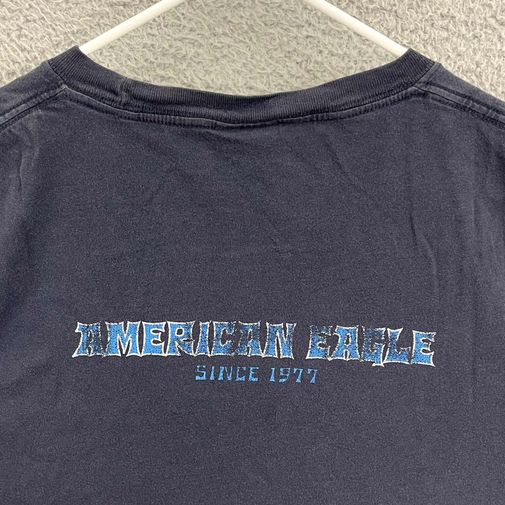 American Eagle Outfitters VINTAGE Mojos Blues Palace T-Shirt Adult 2XL Blue Graphic Tee Shirt Regular Mens Blue 2000s USA Graphic Print Cotton Skull Adventure Time Angel Bike Size US XXL / EU 58 / 5 - 6 Thumbnail