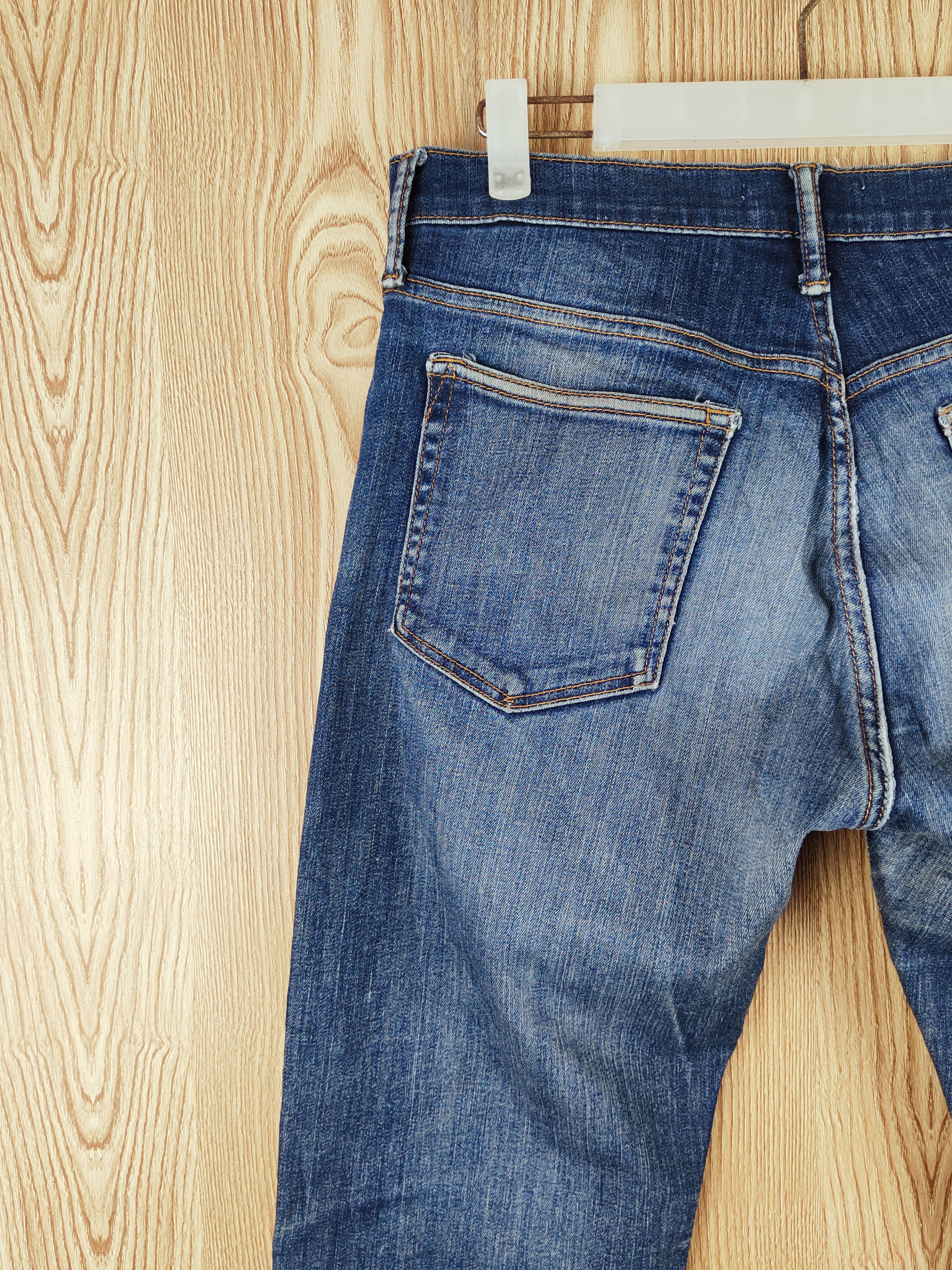Gap Gap Dark Blue Distressed Ripped Jeans #S2693 Size US 32 / EU 48 - 10 Thumbnail