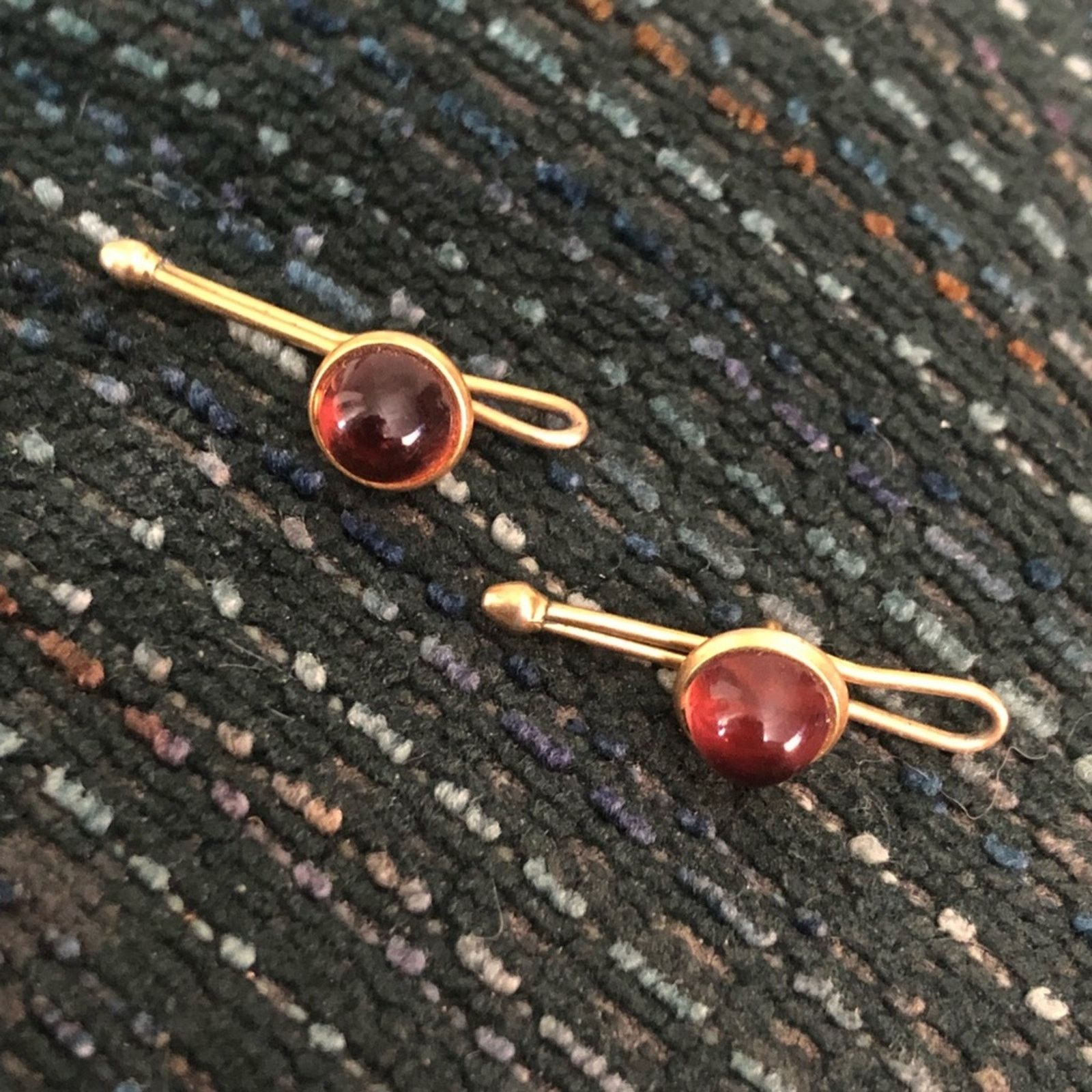 Vintage Vintage STAG brown topaz shirt studs tuxedo studs Size ONE SIZE - 1 Thumbnail