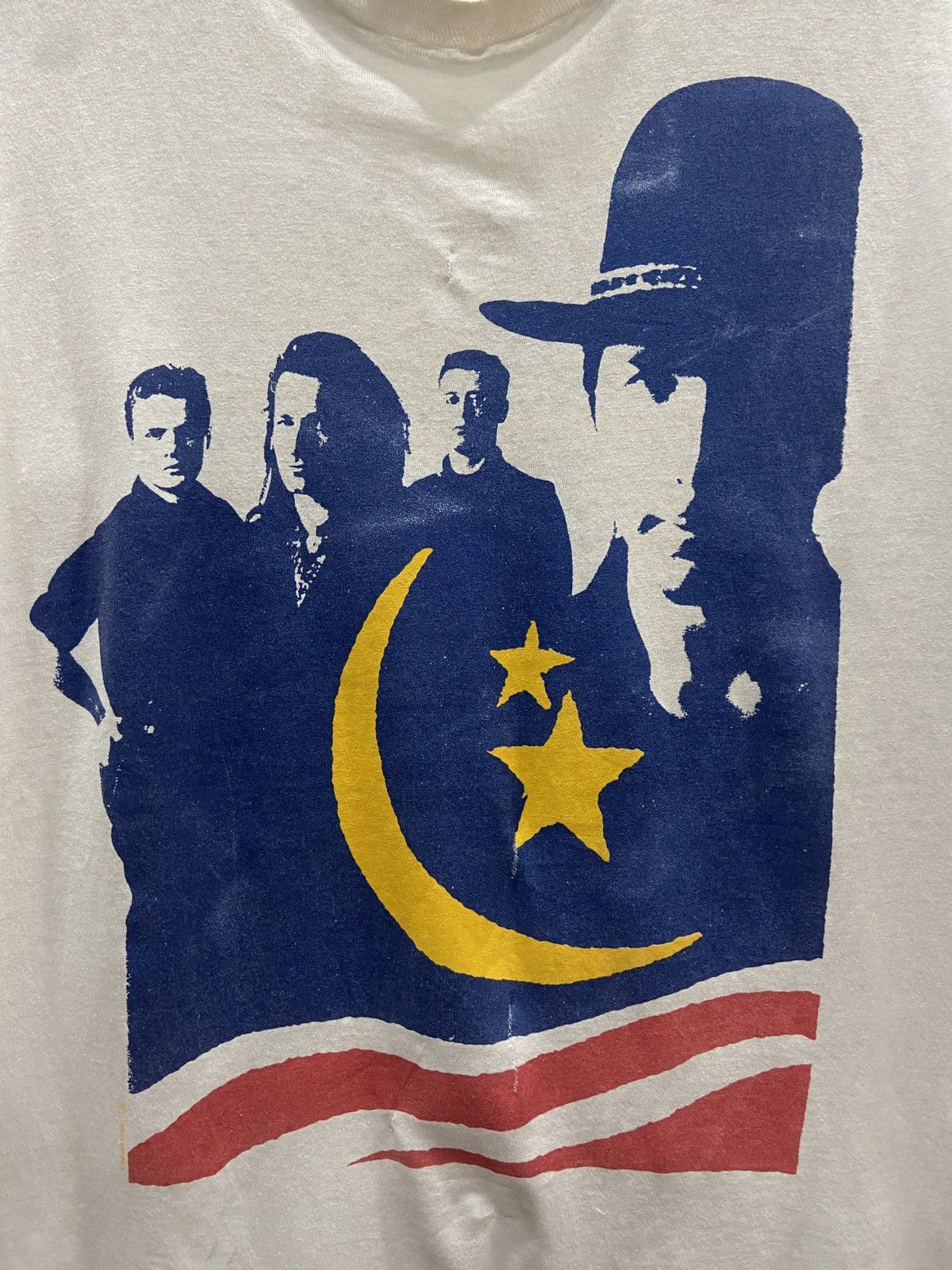 Band Tees × Vintage Vintage 1989s U2 Love Comes to Town e Band TShirt Size US L / EU 52-54 / 3 - 4 Thumbnail