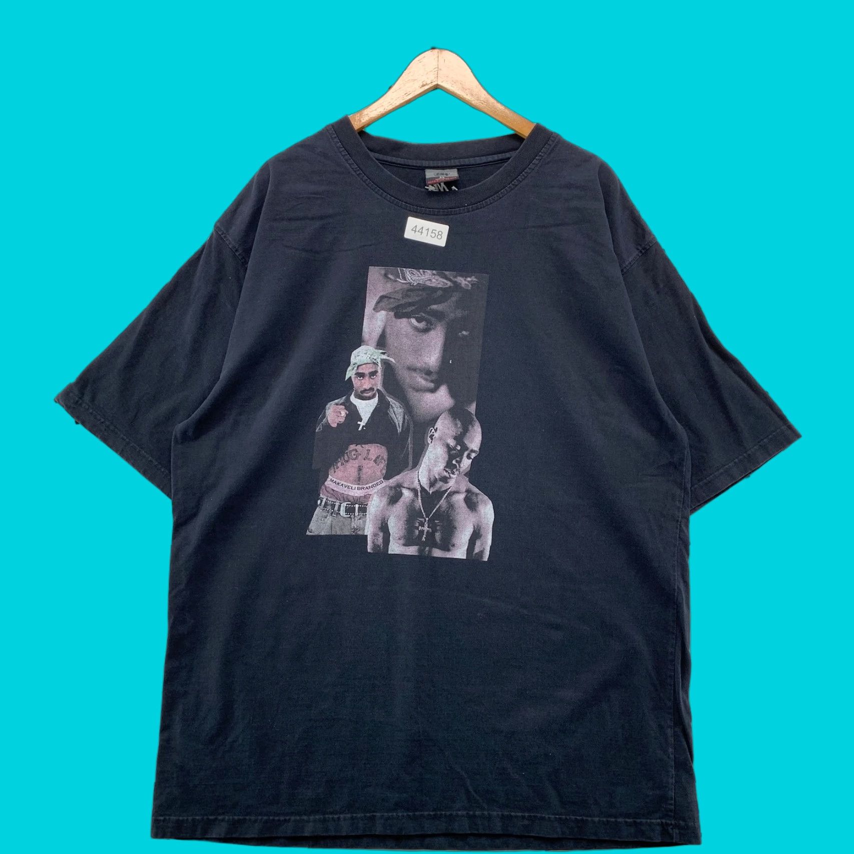 Vintage VINTAGE Makaveli Tupac Shirt Mens 3XL Faded Black Hip Hop Tee Shirt Size US XXL / EU 58 / 5 - 1 Thumbnail
