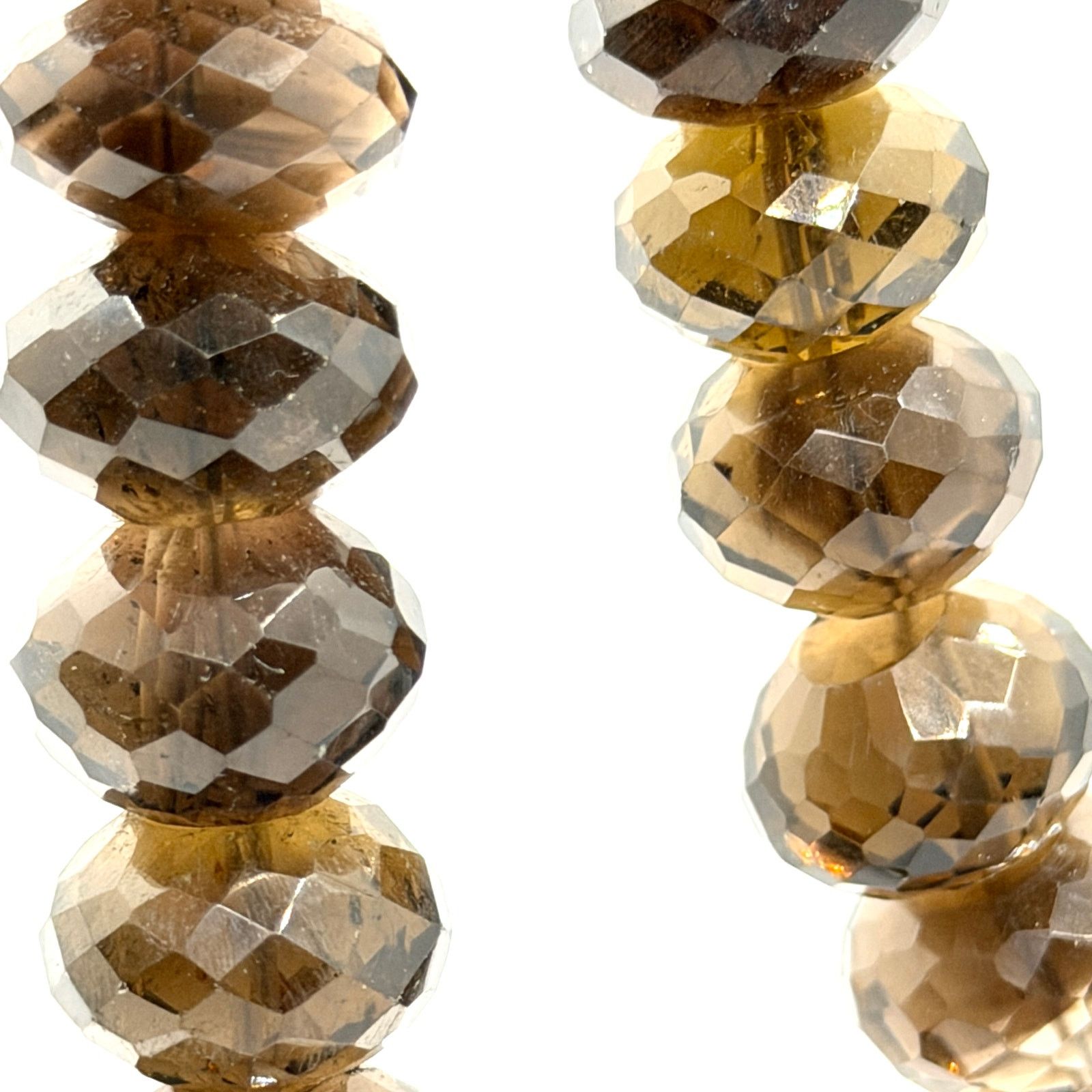 Handmade Vintage 90s Faceted Smoky Quartz Massive Statement Necklace Size ONE SIZE - 2 Thumbnail