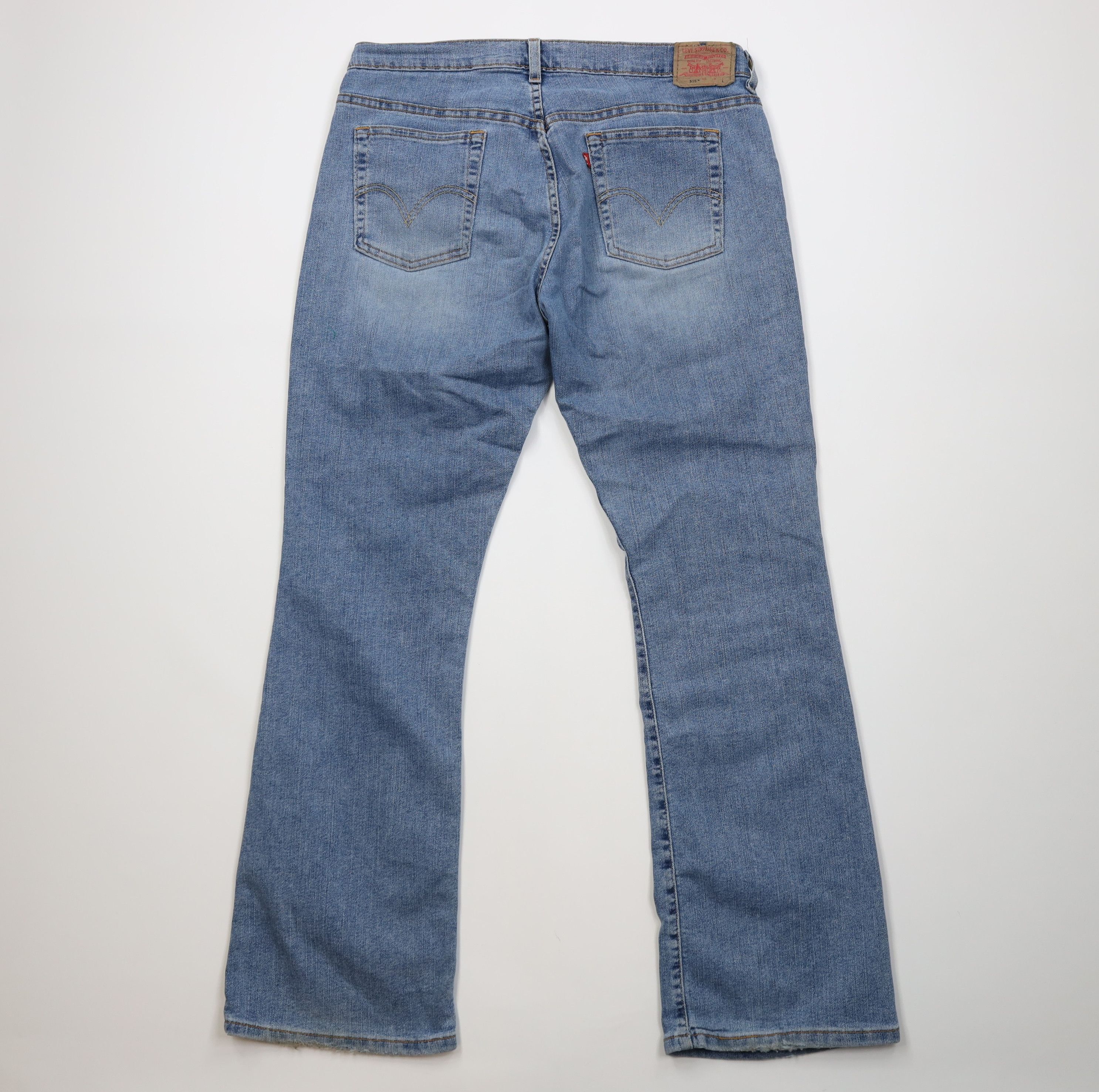 Levi's Vintage Y2K Levis 515 Bootcut Flared Denim Jeans Blue Size 38" / US 16 / IT 52 - 12 Thumbnail