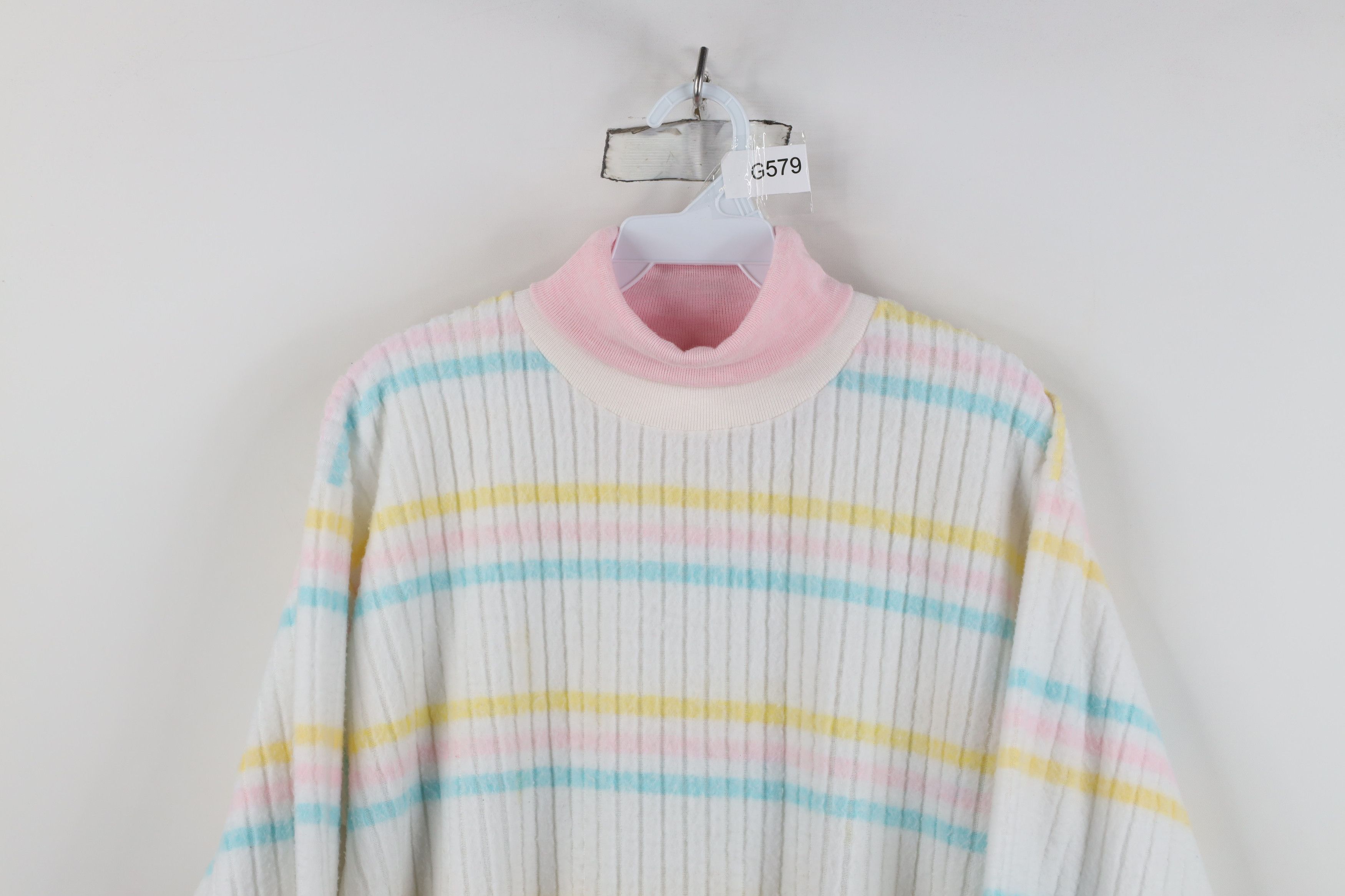 Vintage Vintage 90s Streetwear Fleece Turtleneck Sweatshirt USA Size M / US 6-8 / IT 42-44 - 2 Thumbnail