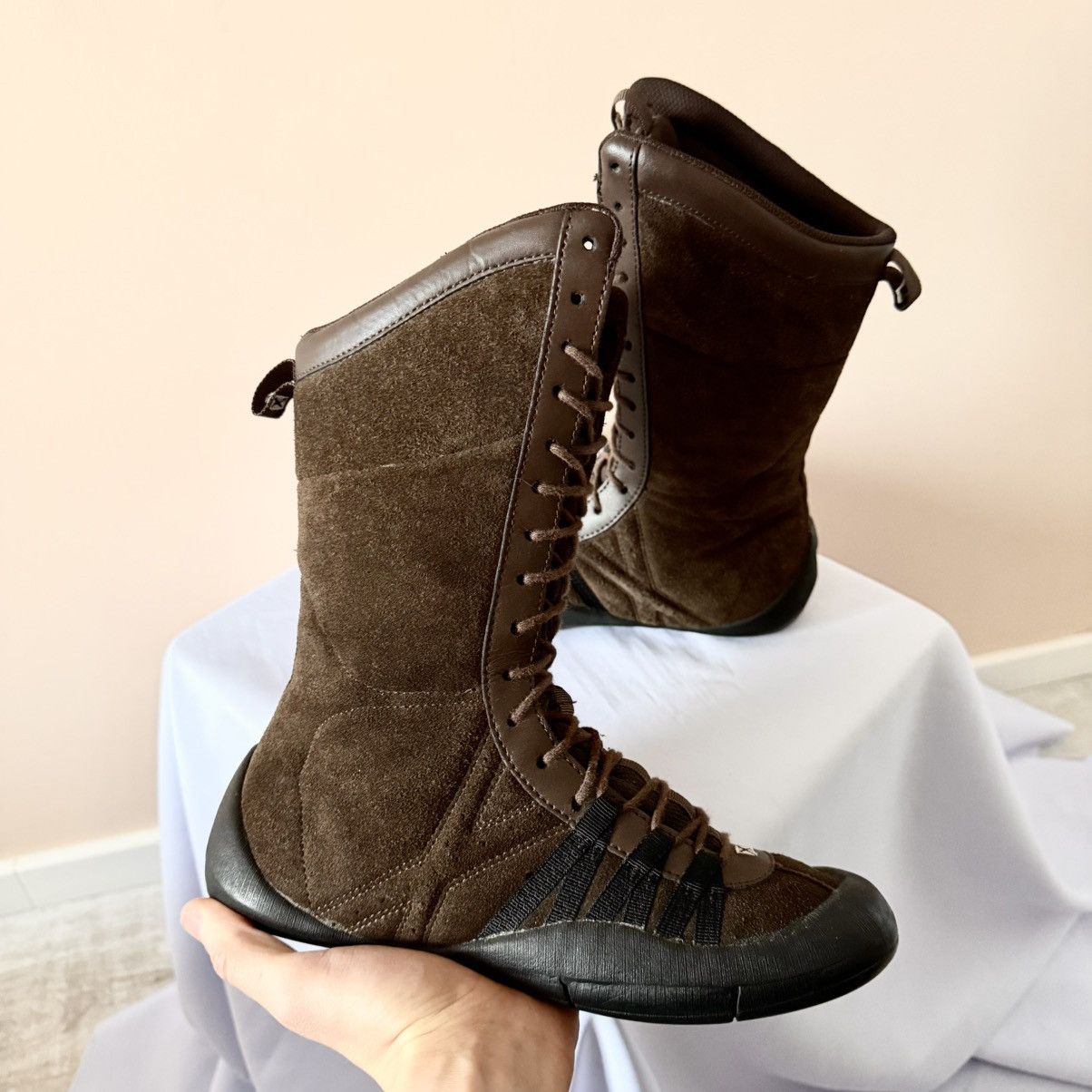 Dirk Bikkembergs Vintage Boxing Biker High Sneakers Boots Like Kostadinov Y2K Size US 9 / IT 39 - 5 Thumbnail