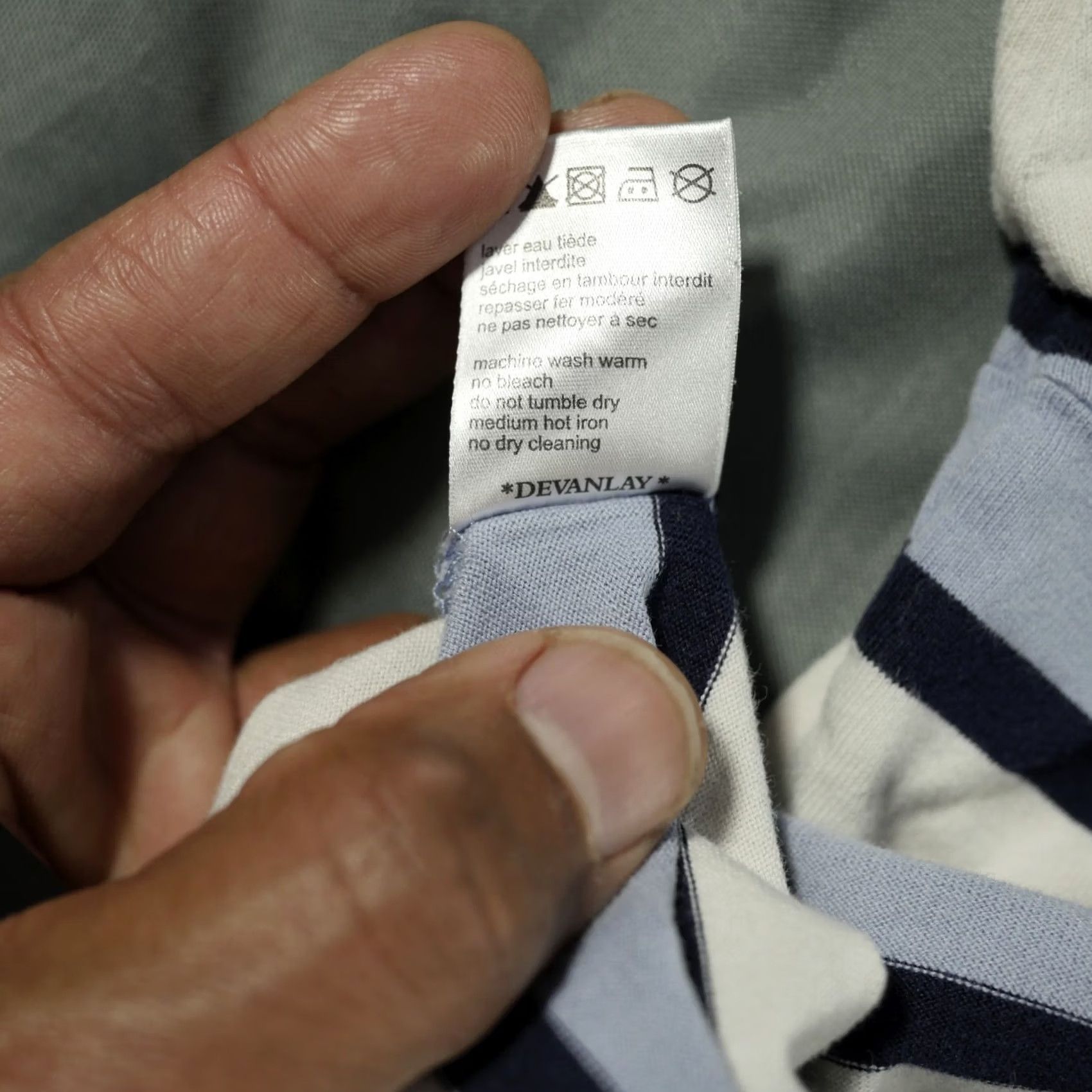 Lacoste Lacoste Polo Shirt Mens Large 5 Blue White Devanlay Stripes Tennis Preppy Casual Shirt Mens L Blue White Striped Polo Golf Tennis Zipper? Size US L / EU 52-54 / 3 - 7 Thumbnail