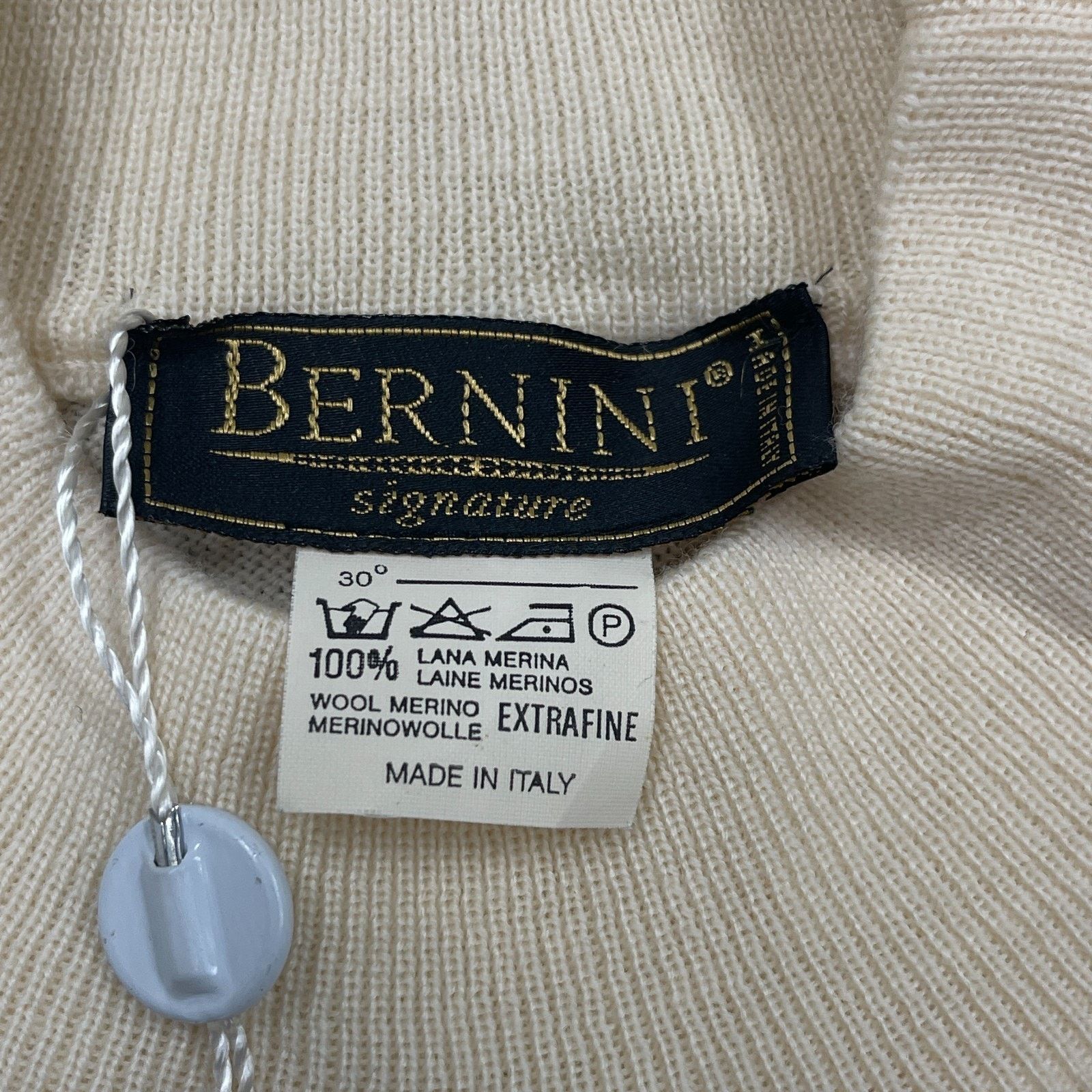 Giani Bernini New W Tags Bernini 100% Wool Mock Neck Knit Sweater Size XL Size XL / US 12-14 / IT 48-50 - 6 Thumbnail