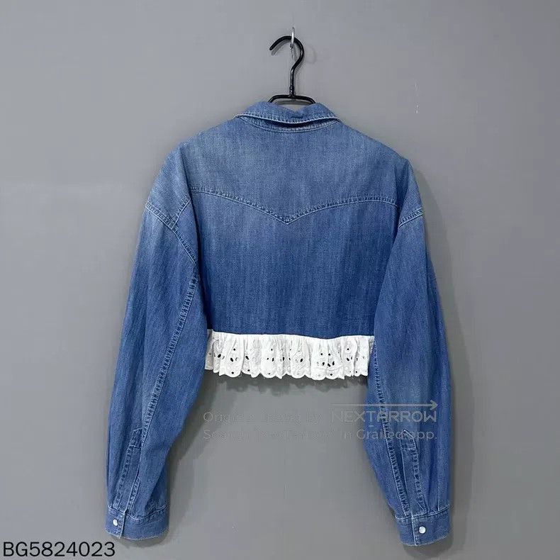 Miu Miu Miu Miu 40 Lace denim jacket Size M / US 6-8 / IT 42-44 - 3 Thumbnail