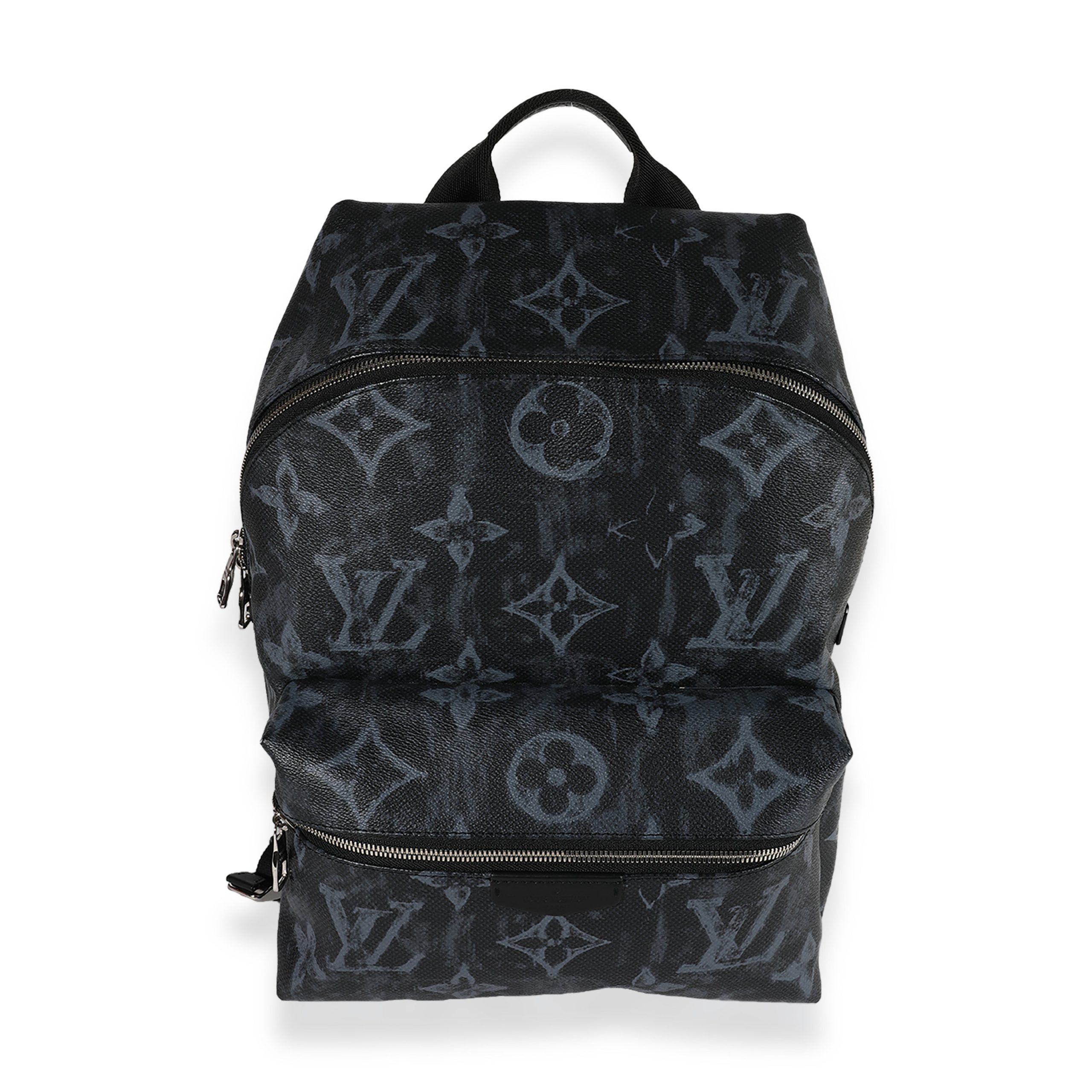 image of Louis Vuitton Black & Blue Monogram Pastel Discovery Backpack, Women's