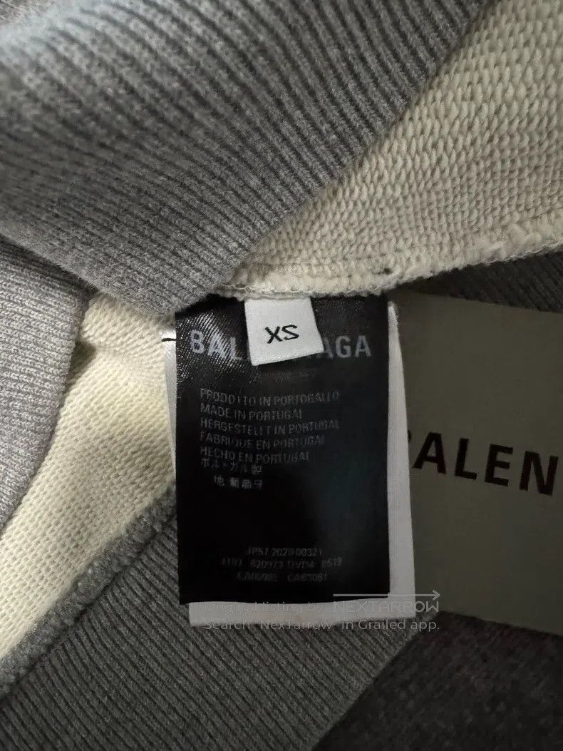 Balenciaga Balenciaga Chest Letter Logo Grey Hoodie Size US XS / EU 42 / 0 - 4 Thumbnail