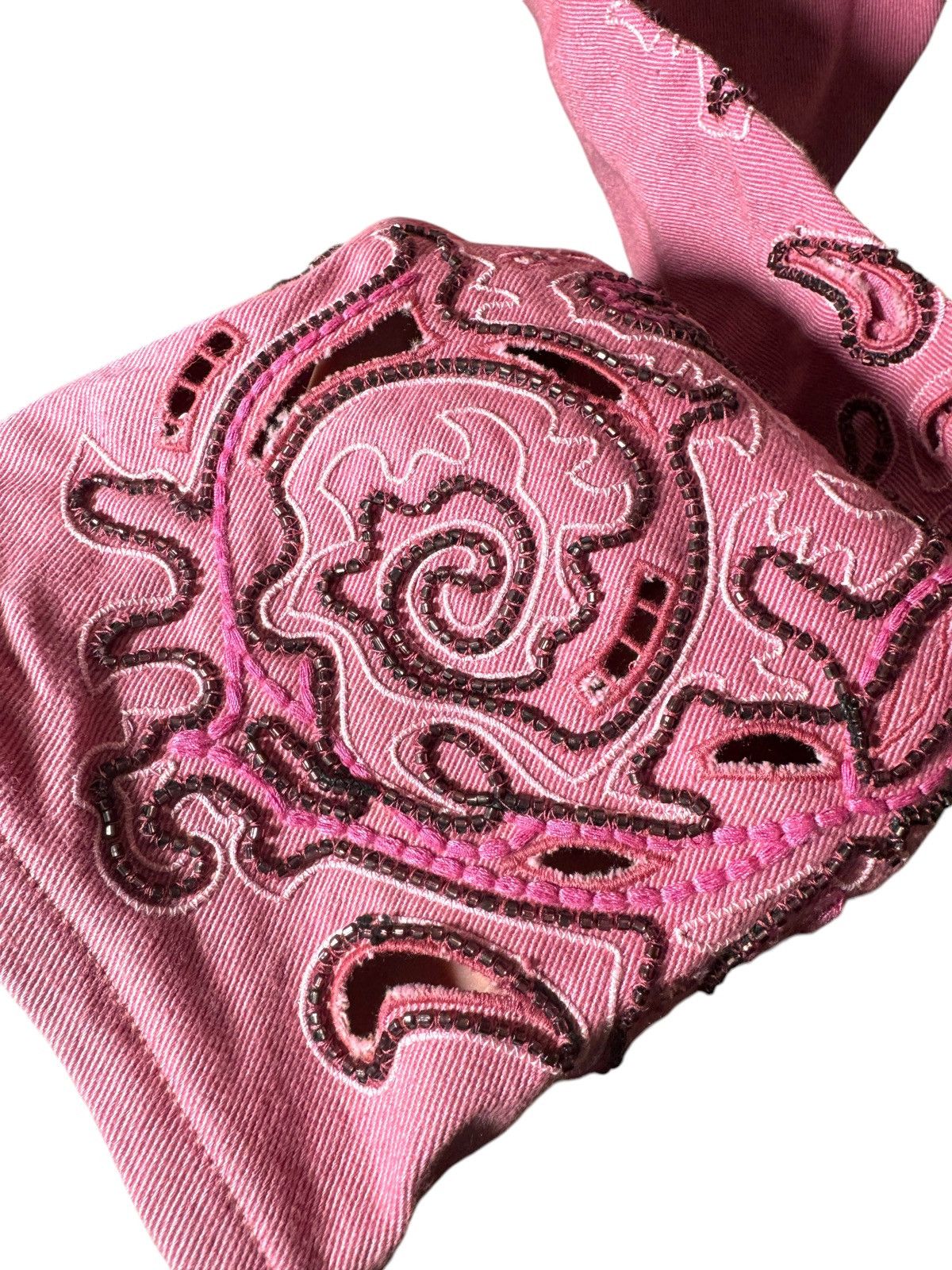 Versace Versace denim pants with beads and embroidery Size US 33 - 7 Thumbnail