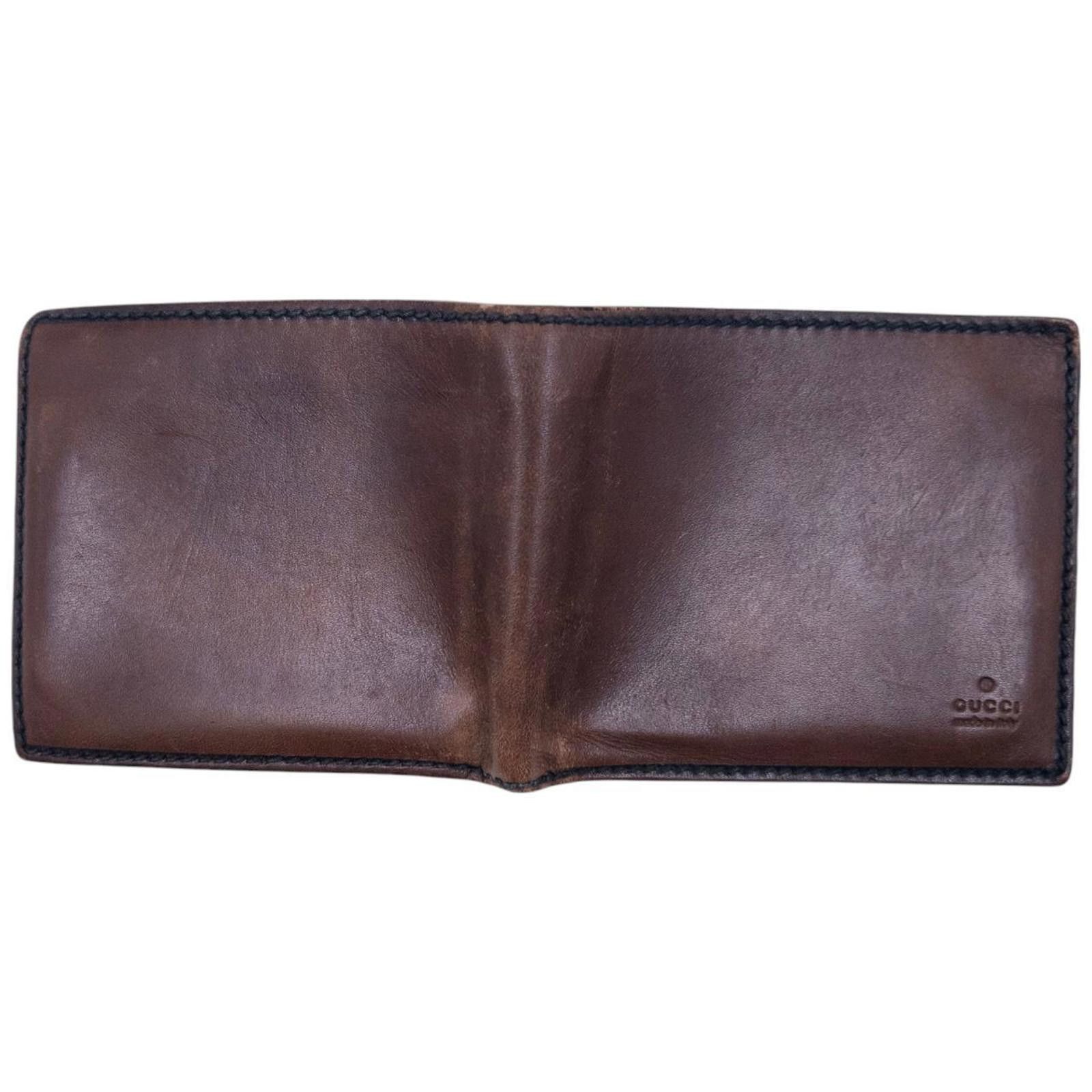 Gucci Vintage Gucci Leather Wallet Size ONE SIZE - 4 Thumbnail