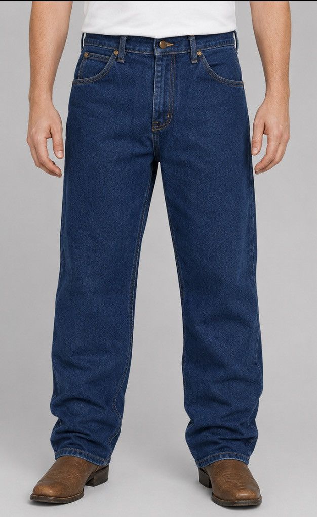 Wrangler Wrangler Regular Fit Mens Blue Denim Jeans 40x32 Cowboy Cut Size US 39 - 1 Thumbnail