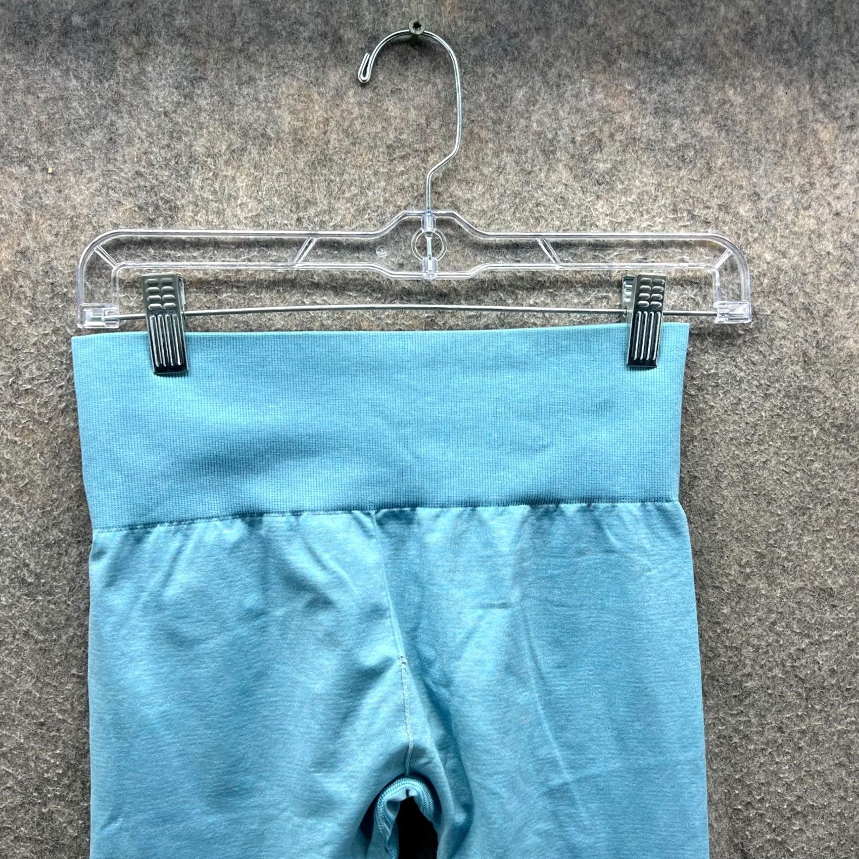 Gymshark Gymshark Pants Womens Medium Blue Leggings Athletic Two Tone High Rise Skinny Inseam 22 in Yoga Gym & Training Womens Size 32" / US 10 / IT 46 - 7 Thumbnail