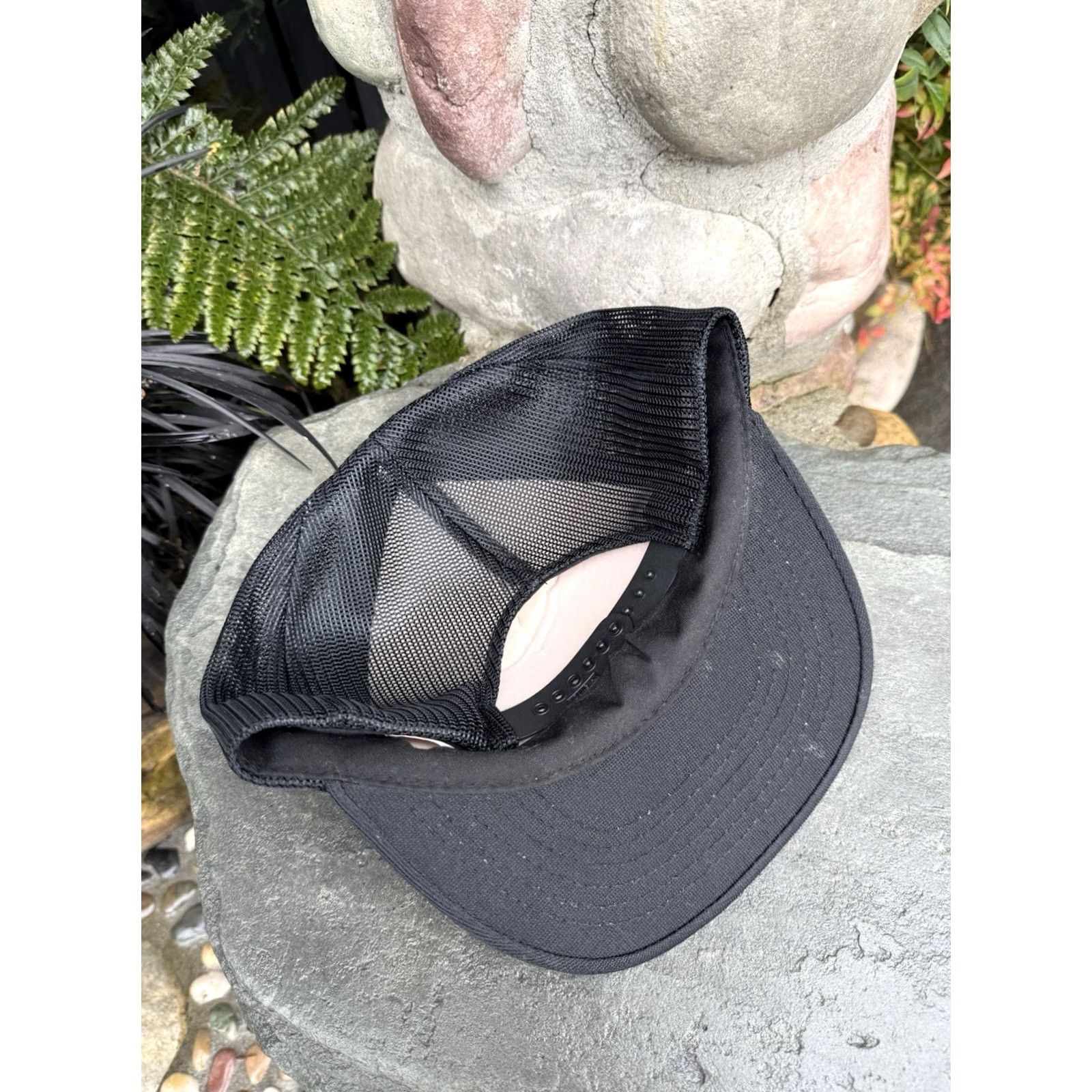 Vintage VINTAGE Casper Wyoming Construction Trucker SnapBack Hat Mens 80s White S Hat Size ONE SIZE - 3 Thumbnail