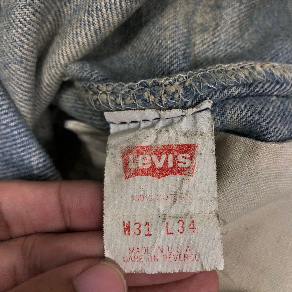 Levi's 🔥VINTAGE LEVI’S 552 BUTTON USA DISTRESSED DESIGN RUSTY Size US 30 / EU 46 - 21 Thumbnail