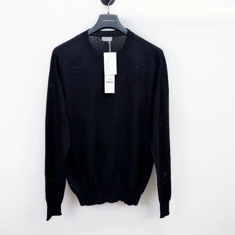 Dior Dior Black Winter Long Sleeve Sweater 0089 Size US L / EU 52-54 / 3 - 1 Thumbnail