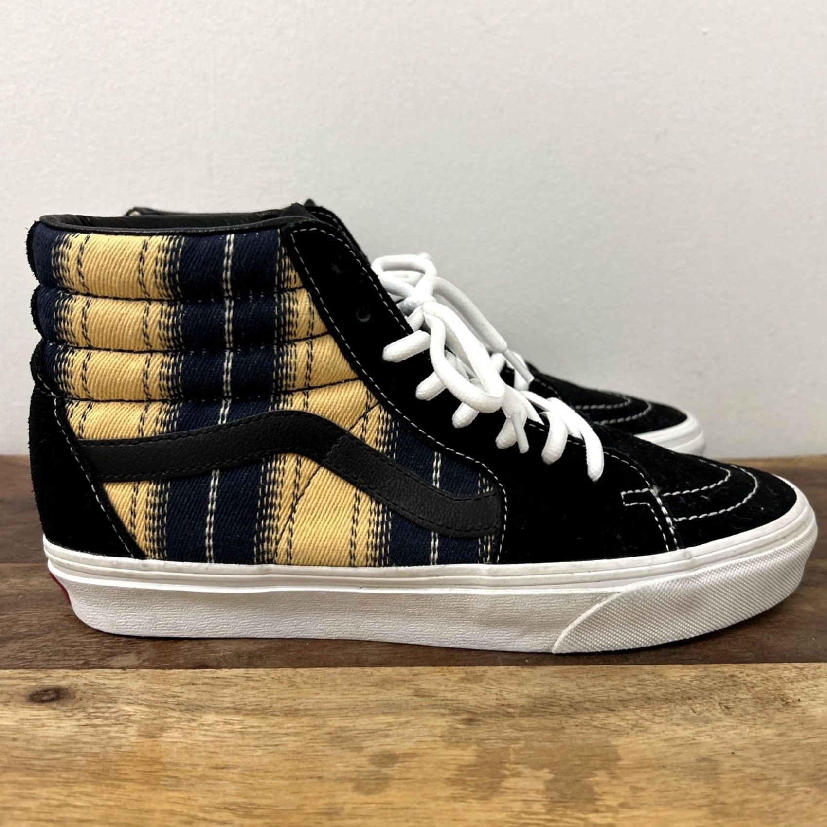 Vans VANS SK8-Hi High Top Canvas Skateboard Shoes Black Unisex Adults Mens Womens 508731 Size 7 Men's / 8.5 Women's Size M / US 6-8 / IT 42-44 - 2 Thumbnail