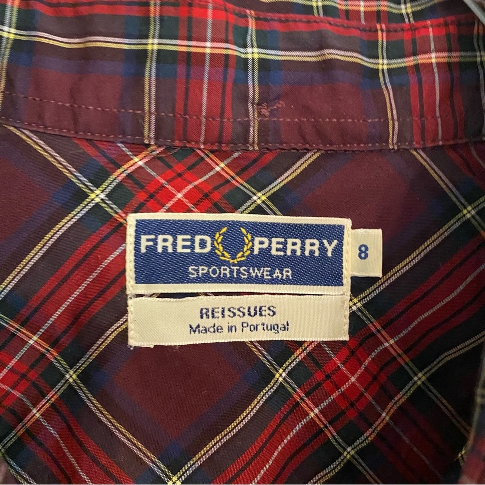 Fred Perry Fred Perry Reissues Womens Button Down Tartan Shirt RED 6/8 Size M / US 6-8 / IT 42-44 - 11 Thumbnail