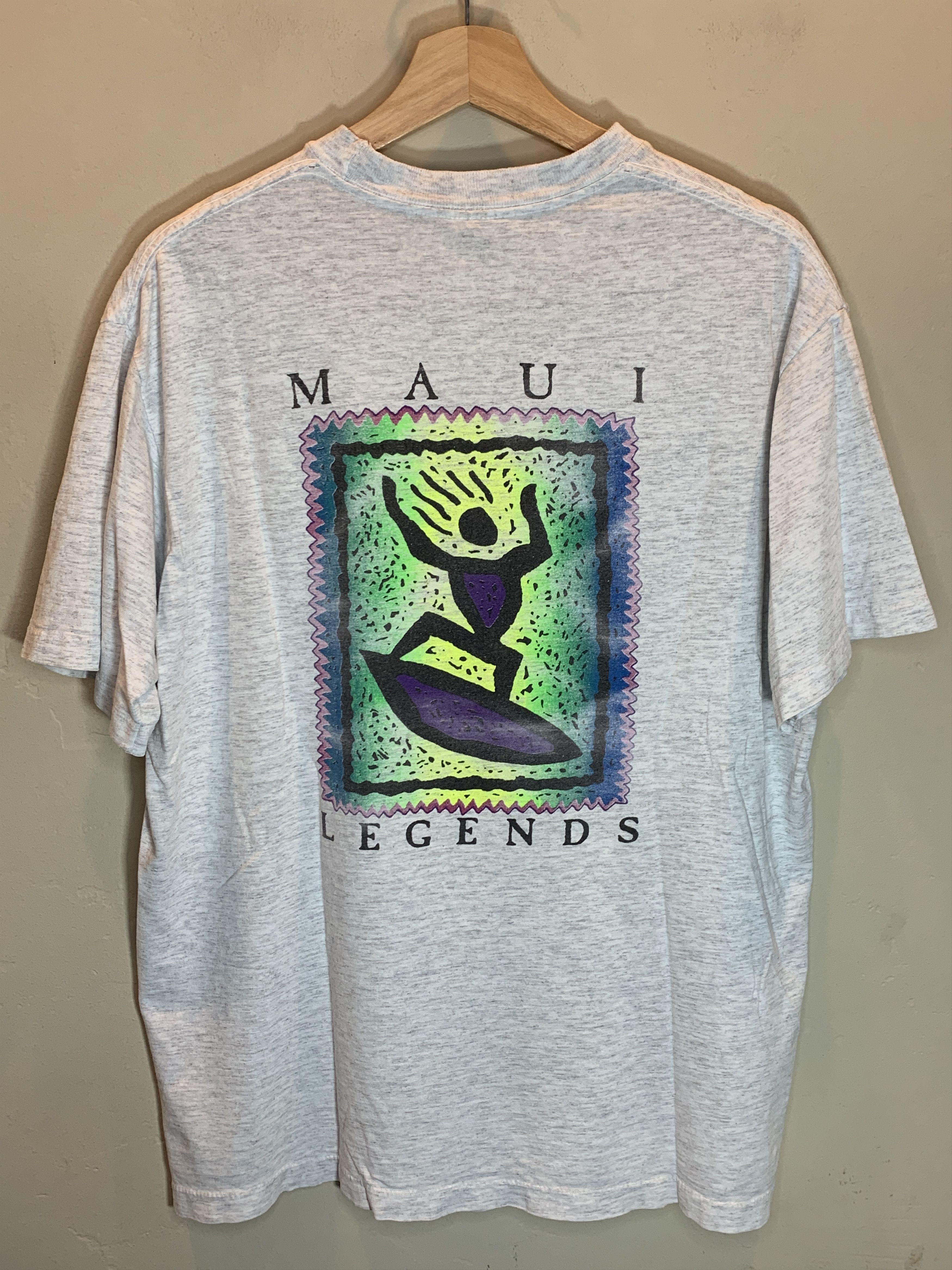 Vintage *RARE* Vintage 80’s Maui Legends Surf Hawaii Art T-Shirt Size US L / EU 52-54 / 3 - 1 Thumbnail