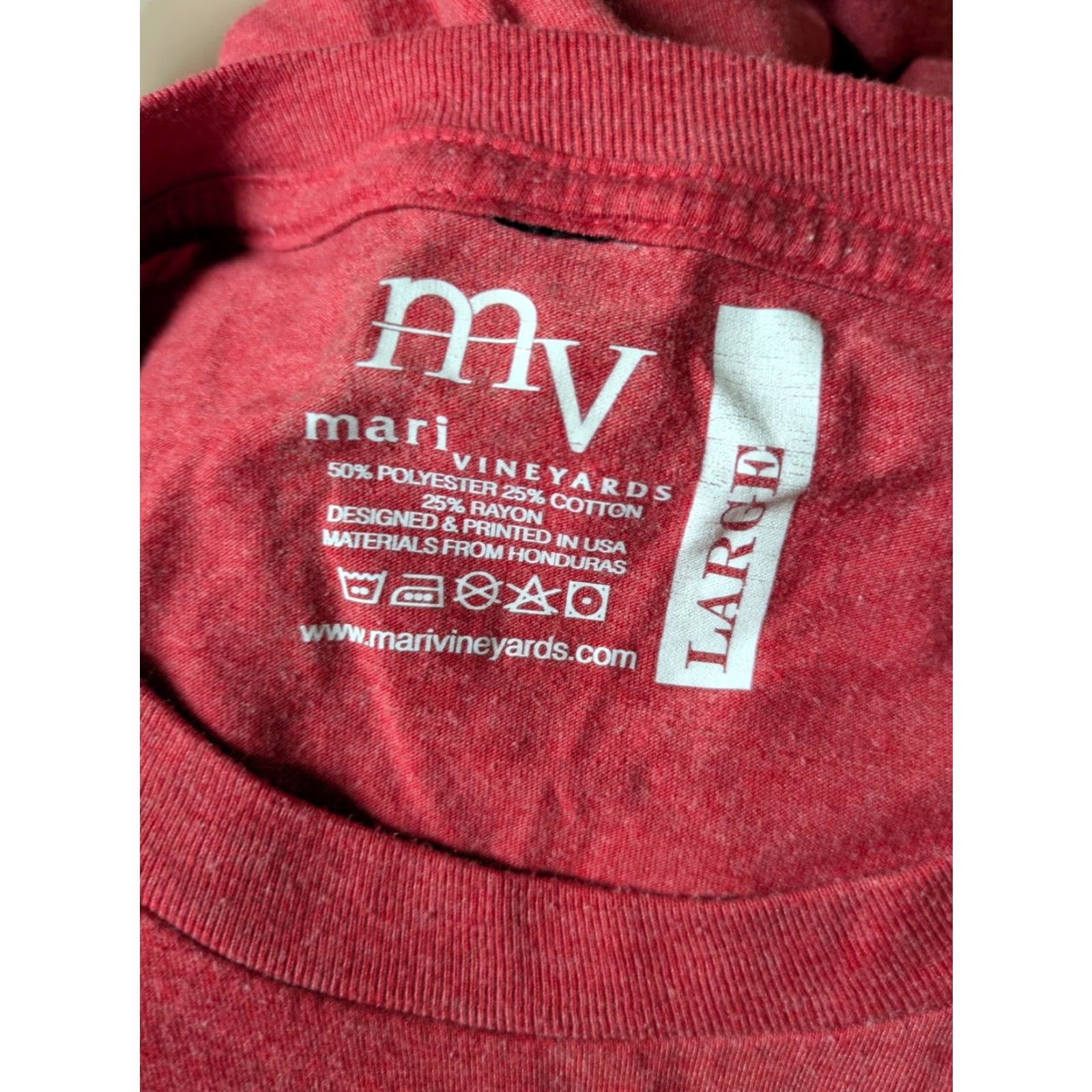 Vintage Mari Vineyards Winery Traverse City MI Oak Island Marty Lagina T Shirt Large Men Size US L / EU 52-54 / 3 - 4 Thumbnail