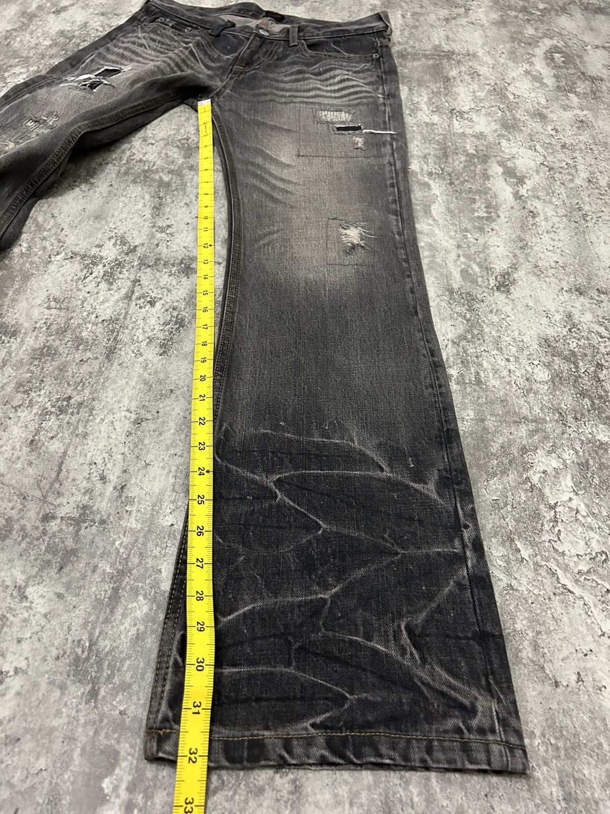 If Six Was Nine Jackrose Number Nine Tornado Mart style Denim Size US 33 - 23 Thumbnail