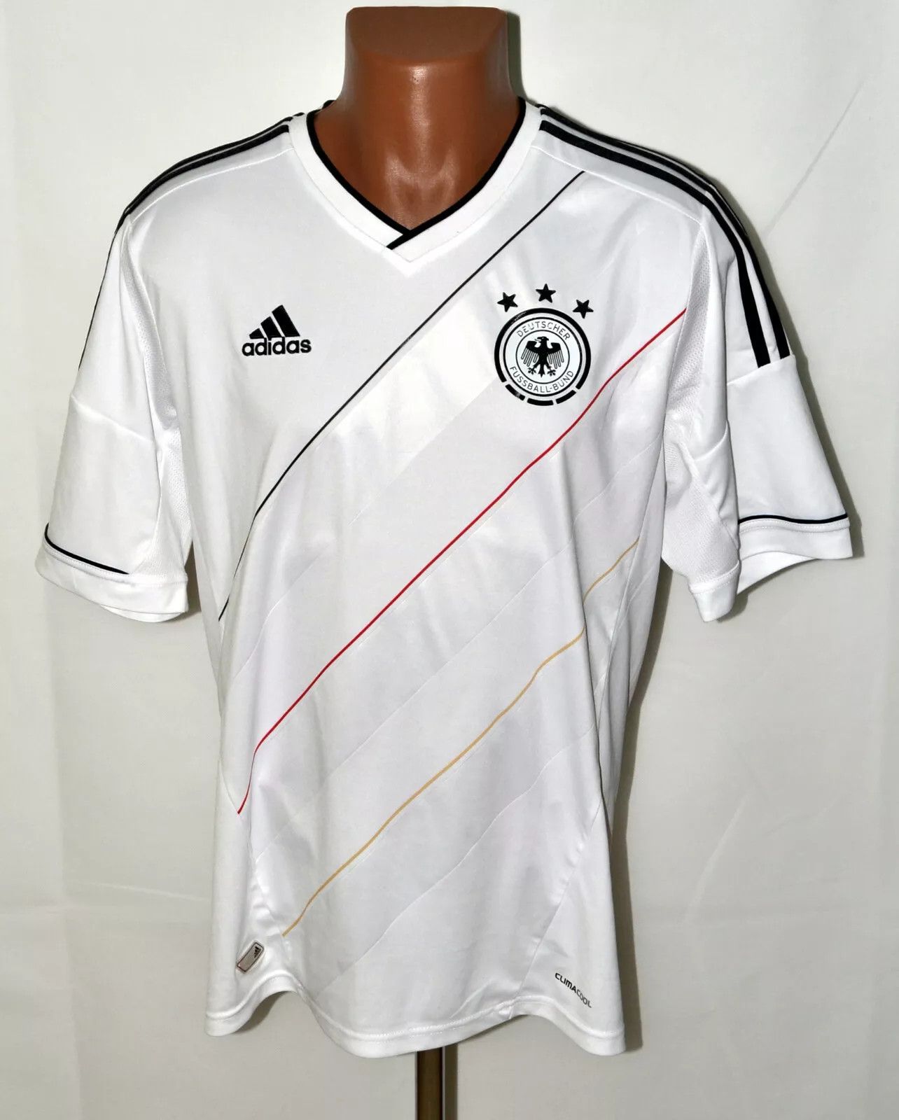 Adidas GERMANY 2012/2013 HOME FOOTBALL SHIRT JERSEY ADIDAS L Size US L / EU 52-54 / 3 - 1 Thumbnail