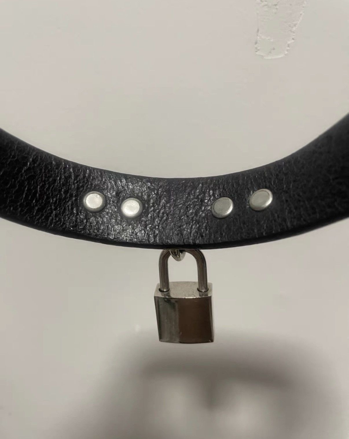 Dsquared2 Dsquared2 Leather Lock Choker Size ONE SIZE - 3 Thumbnail