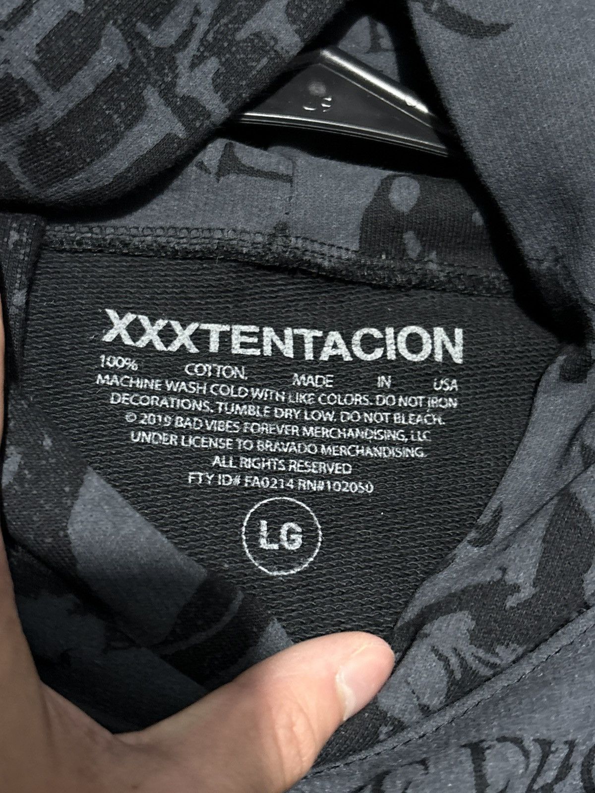 Revenge XXXTENTACION REVENGE TOUR HOODIE Size US L / EU 52-54 / 3 - 7 Thumbnail