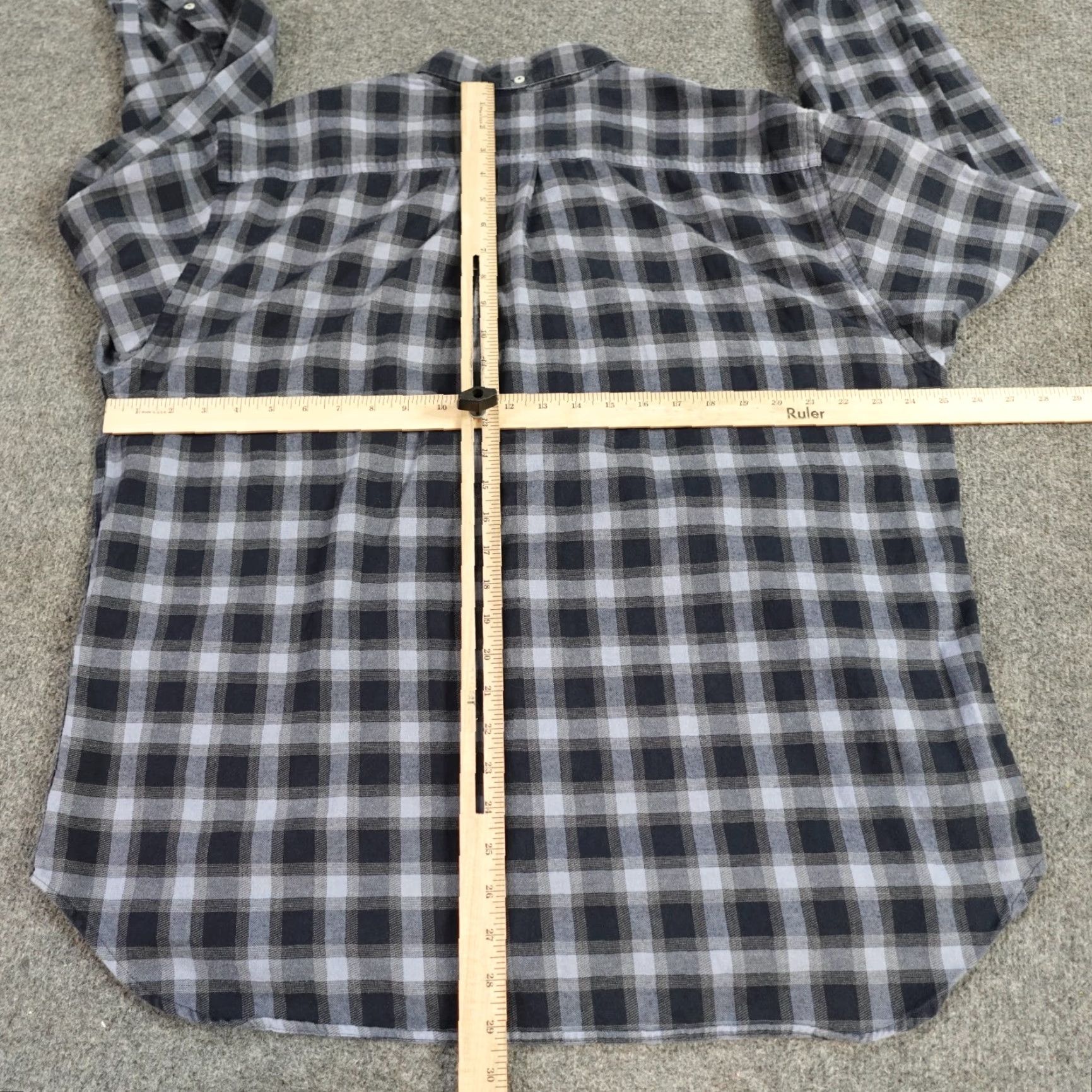 Billy Reid Billy Reid Shirt 2XL Blue Plaid 100% Cotton Button Down Made in Portugal Mens Shirt Size US XXL / EU 58 / 5 - 7 Thumbnail