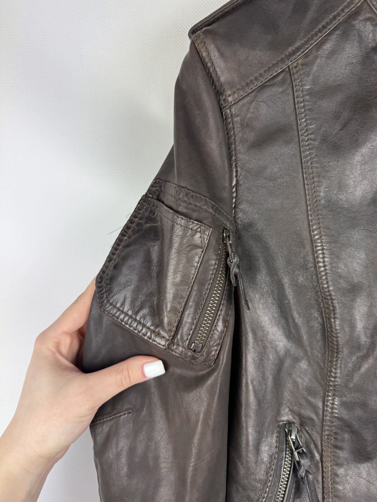 BMW BMW Motorrad Ladies Lamb Leather Motorcycle Jacket Size M Size M / US 6-8 / IT 42-44 - 9 Thumbnail