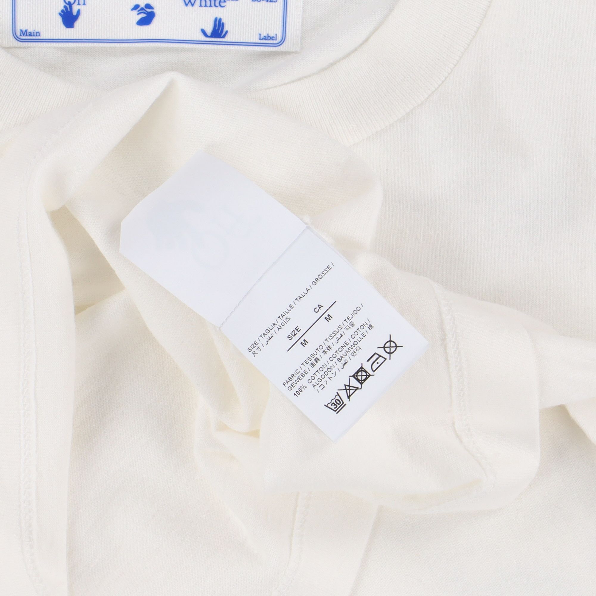 Off-White White Letter Print Logo T-Shirt Size M / US 6-8 / IT 42-44 - 7 Thumbnail