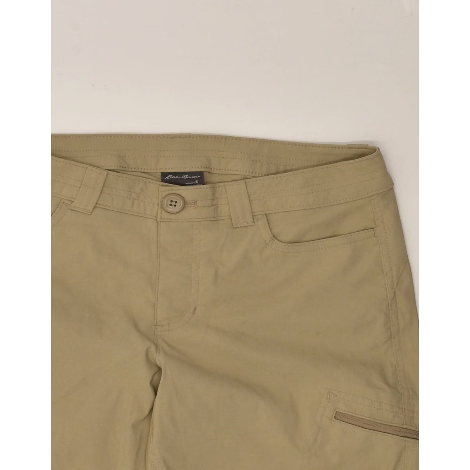 Eddie Bauer EDDIE BAUER Womens Straight Capri Trousers Grey Medium W30 L20 Nylon US 6 Size 32" / US 10 / IT 46 - 3 Thumbnail
