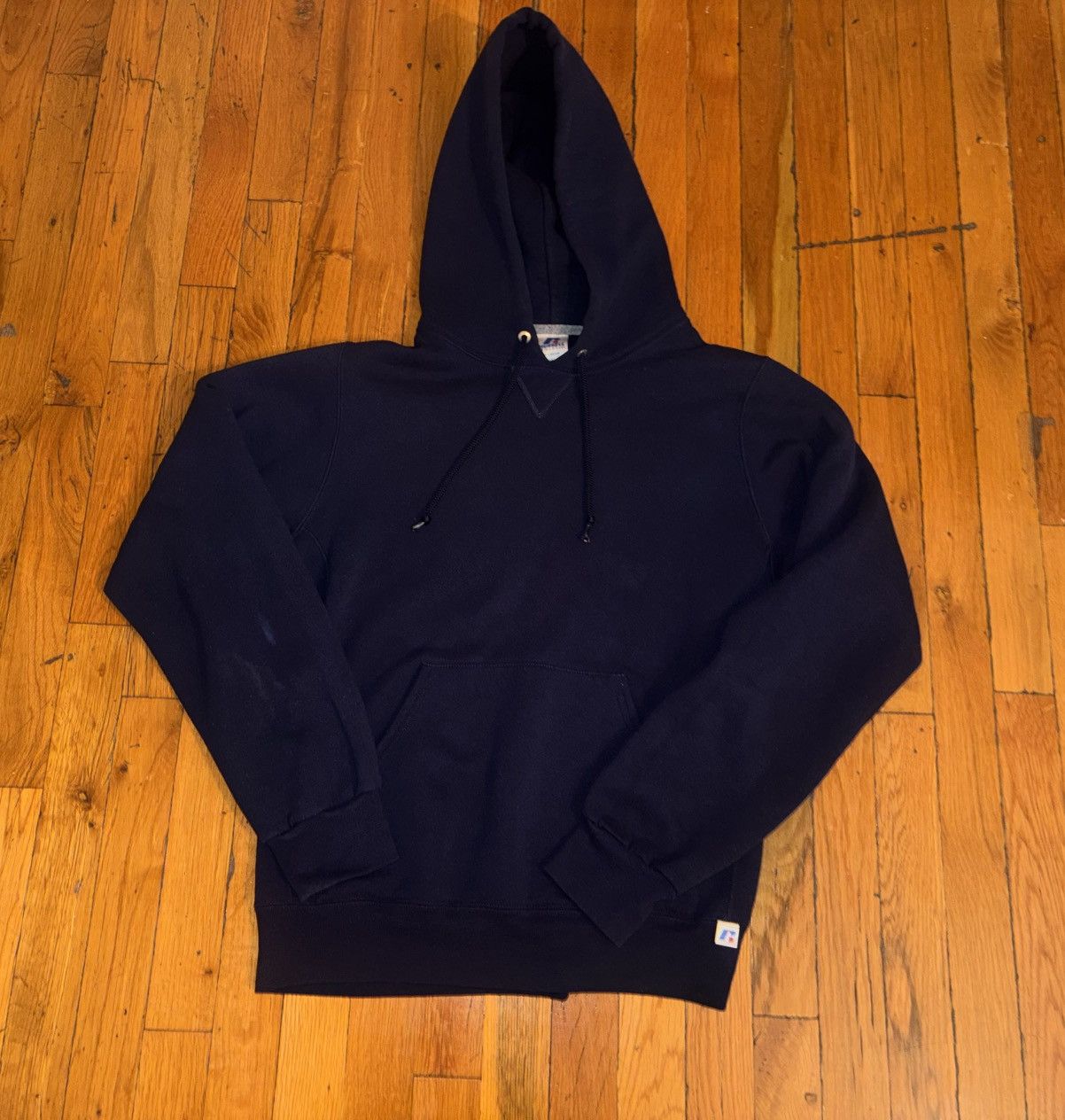 Russell Athletic Vintage Russell Blank Hoodie Size Small Navy Blue Size US S / EU 44-46 / 1 - 4 Thumbnail