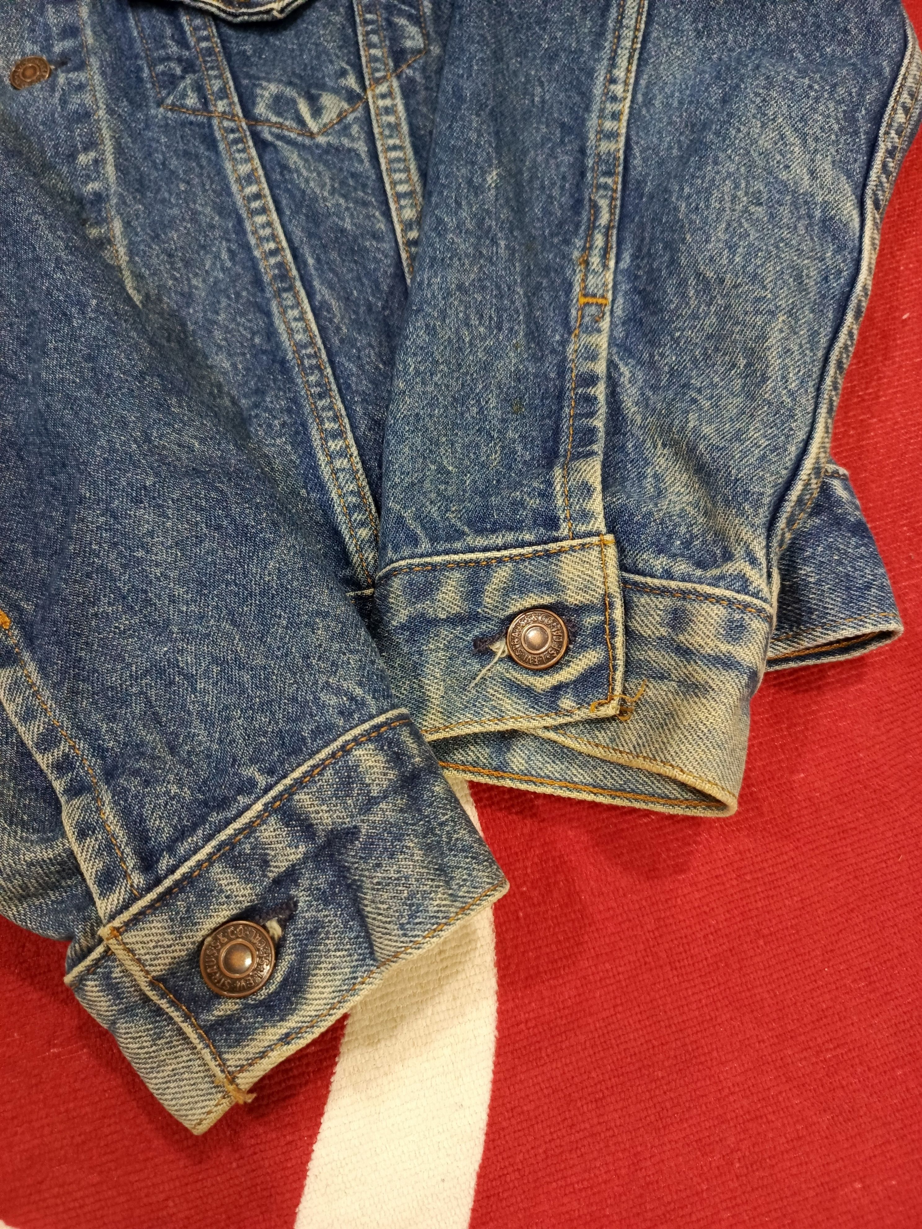 Levi's Vintage 90s Levi's Blanket Lined ORIGINAL Trucker Jacket Size US M / EU 48-50 / 2 - 12 Thumbnail