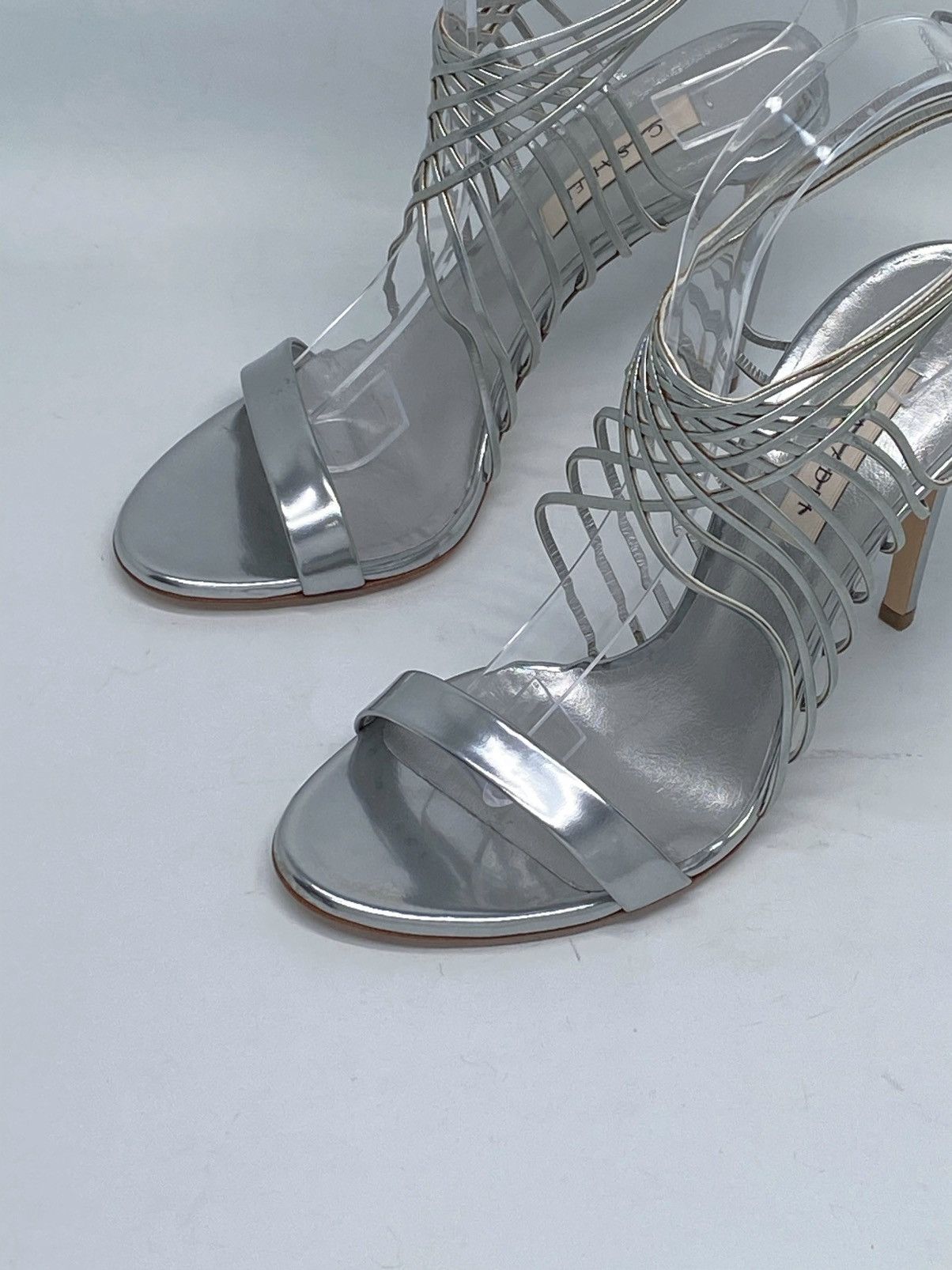 Casadei Casadei Multi-strap metallic leather sandals size 6.5 Size US 6.5 / IT 36.5 - 6 Thumbnail