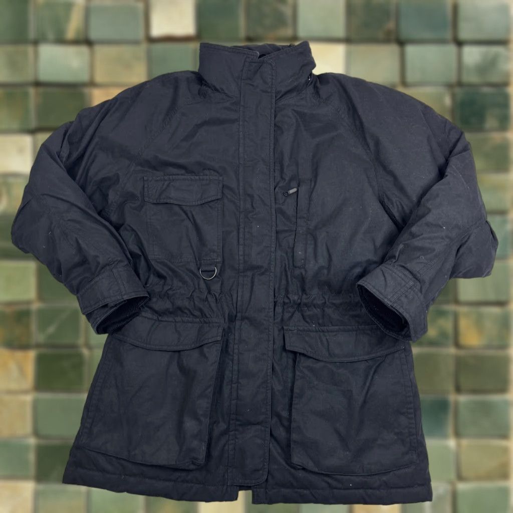 Eddie Bauer VINTAGE 90's Eddie Bauer Black Goose Down Puffer Parka Jacket Sz S Snowline Womens Size S / US 4 / IT 40 - 1 Thumbnail