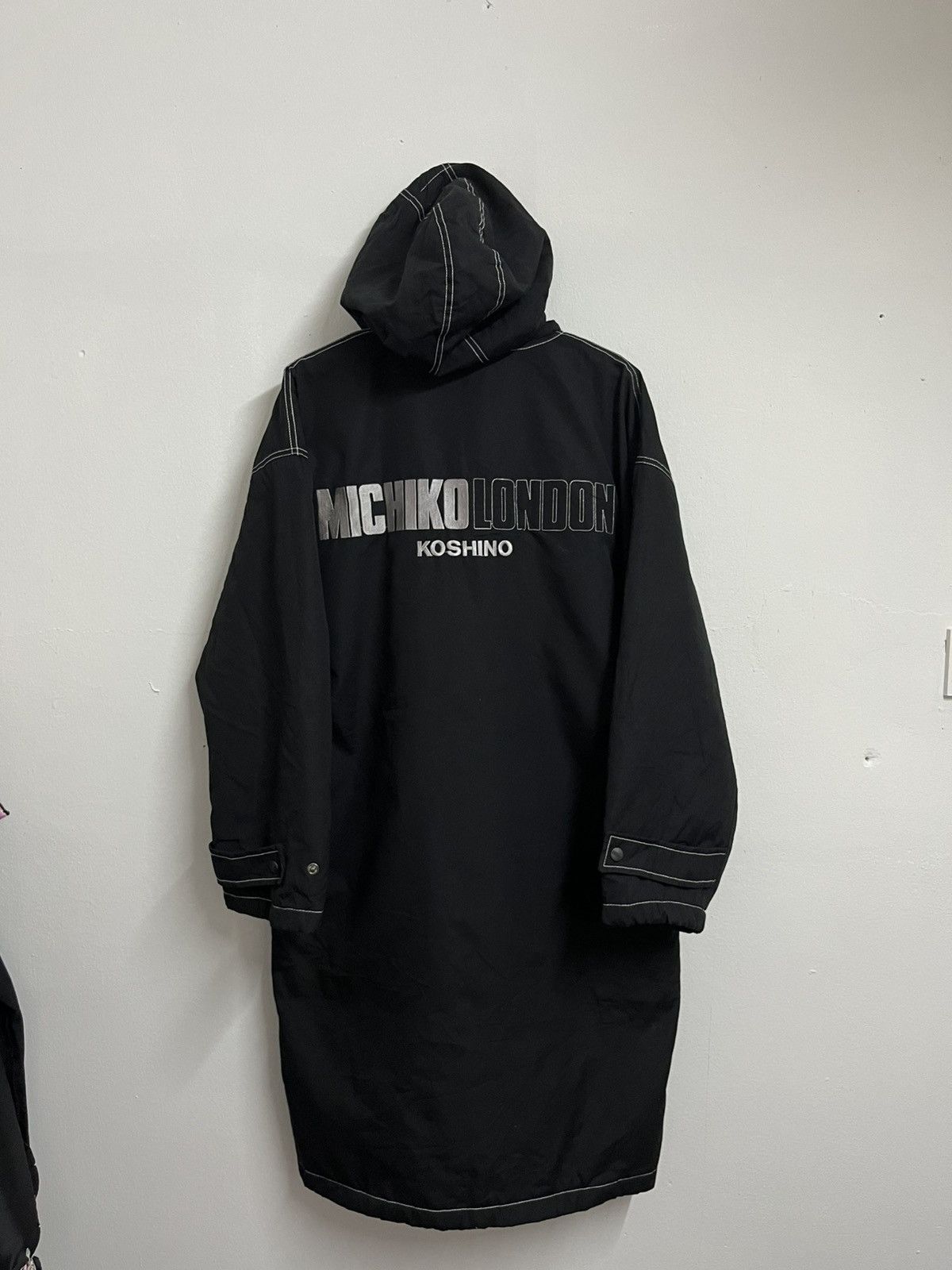 Michiko Koshino London 💥💥CRAZY BIG LOGO Michiko London Long HEAVY Jackets Size US L / EU 52-54 / 3 - 4 Thumbnail