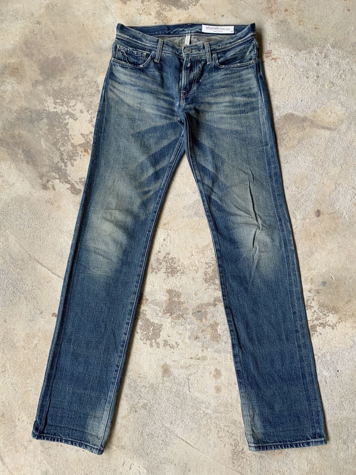 image of Munich Hidden Gem Selvedge Distressed Denim in Blue, Men's (Size 30)