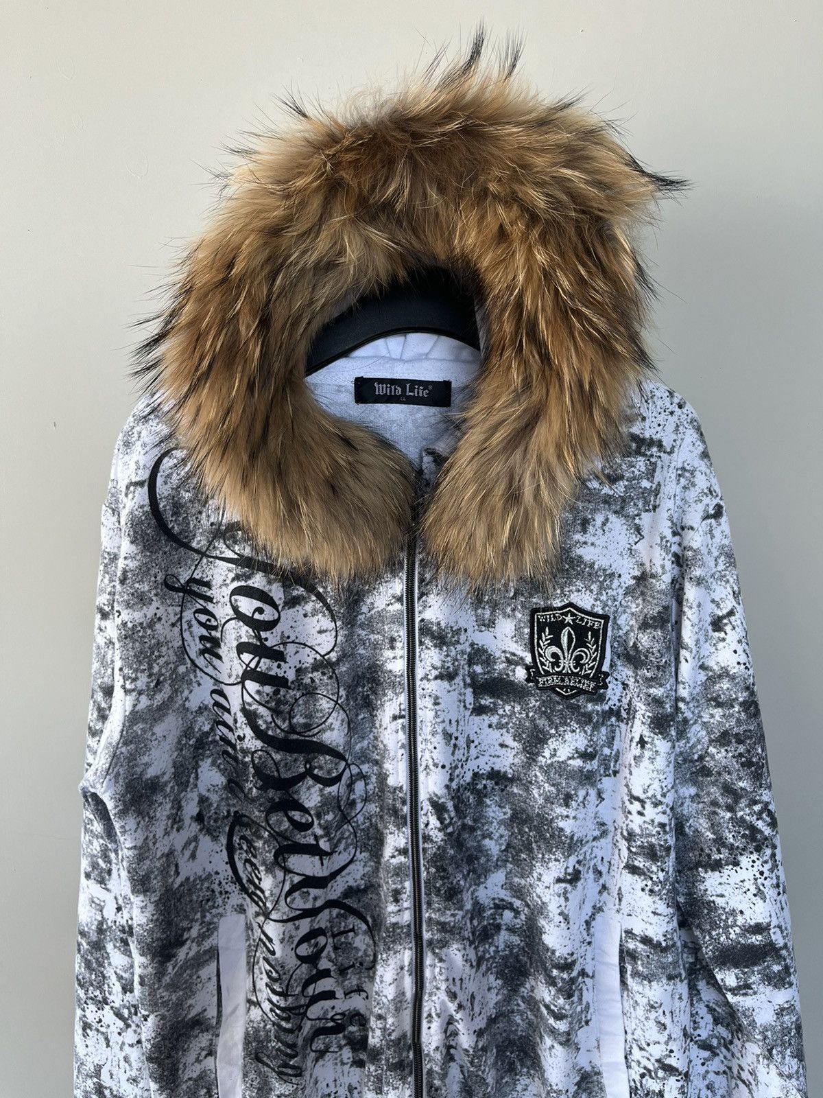 If Six Was Nine × Japanese Brand × Le Grande Bleu (L.G.B.) JAPANESE WILD LIFE FUR ZIP HOODIE GOTHIC SEDITIONARIES PUNK Size US L / EU 52-54 / 3 - 2 Thumbnail